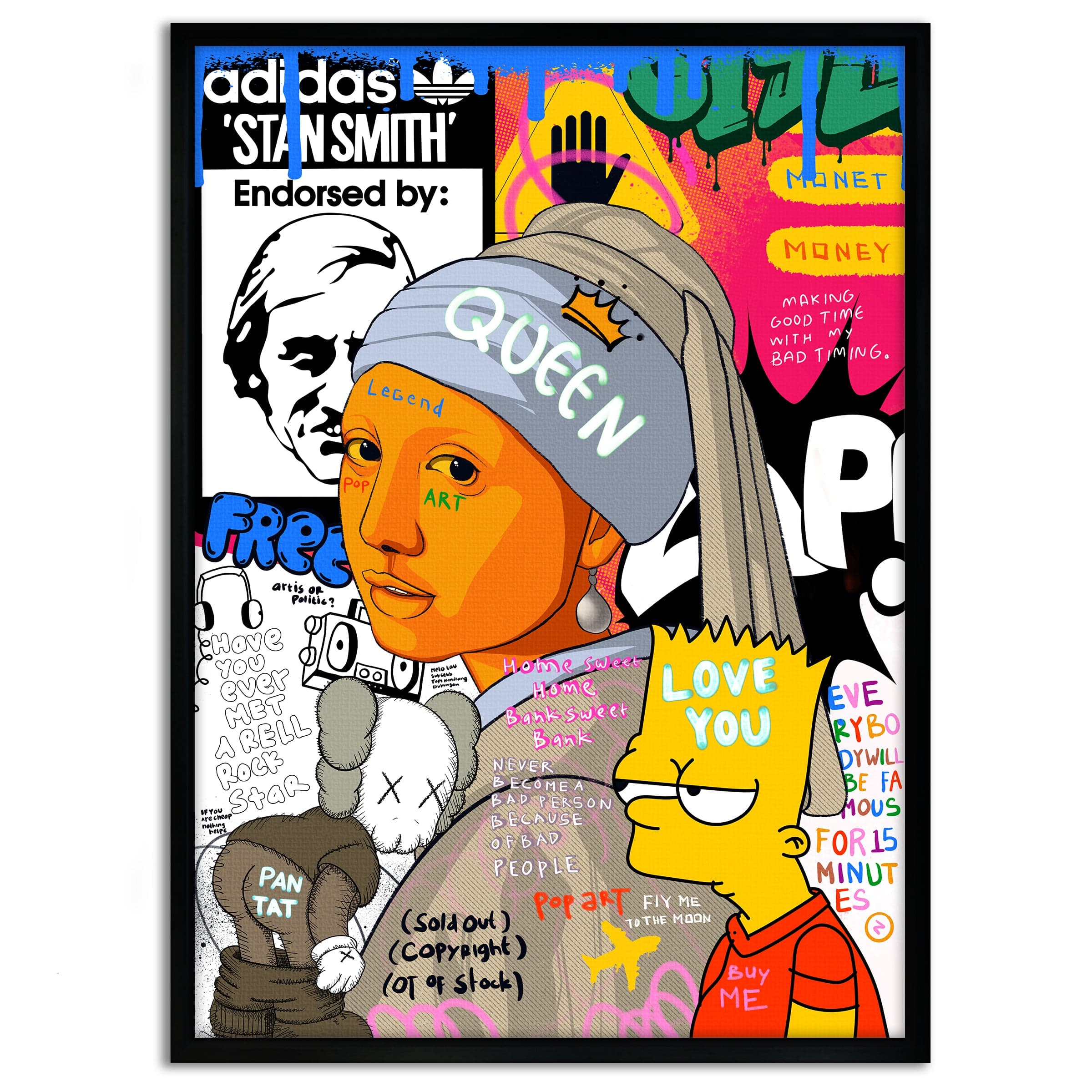 Showtime Pearl - Leinwandbild Pop Art Mildwords Canvas