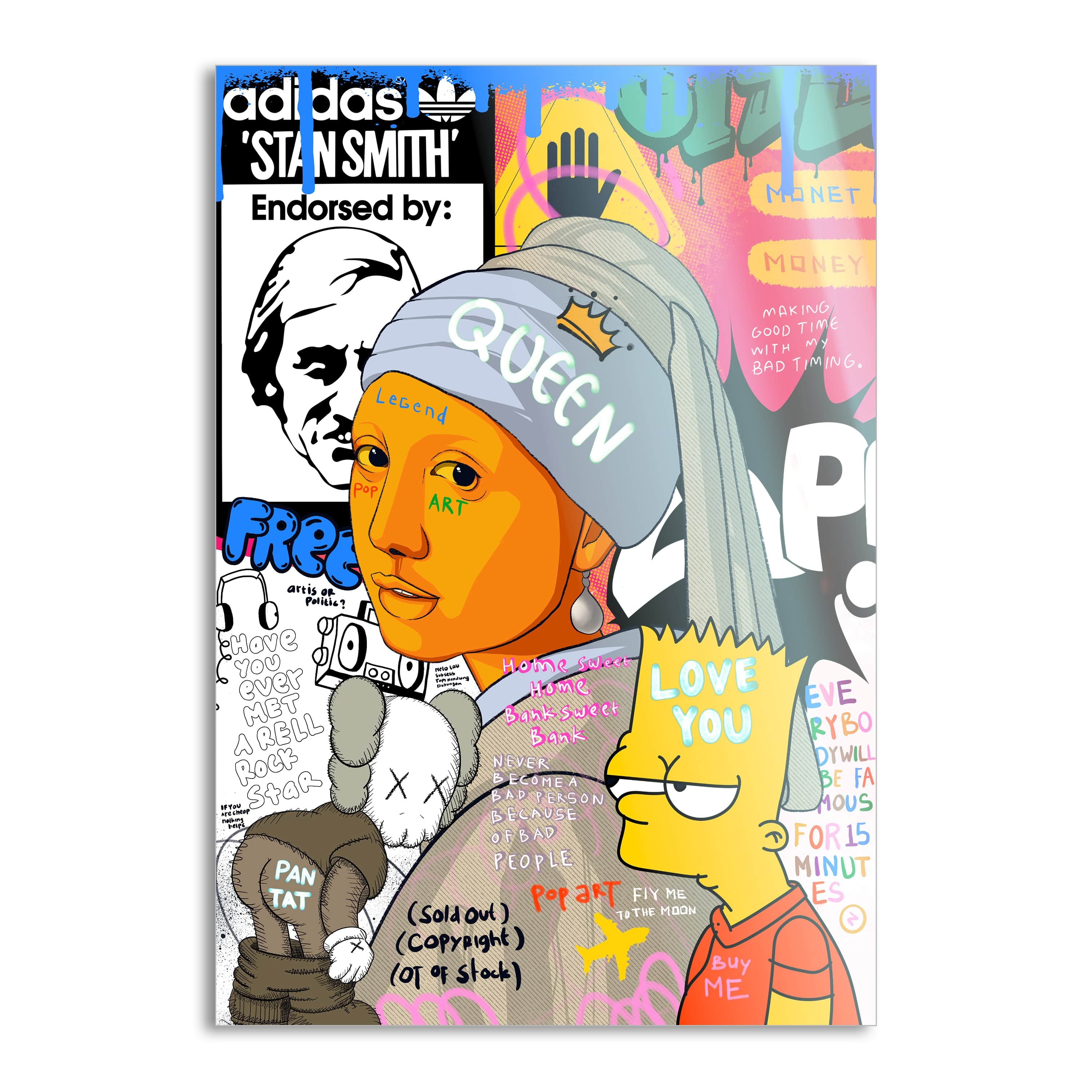 Showtime Pearl - Leinwandbild Pop Art Mildwords Canvas