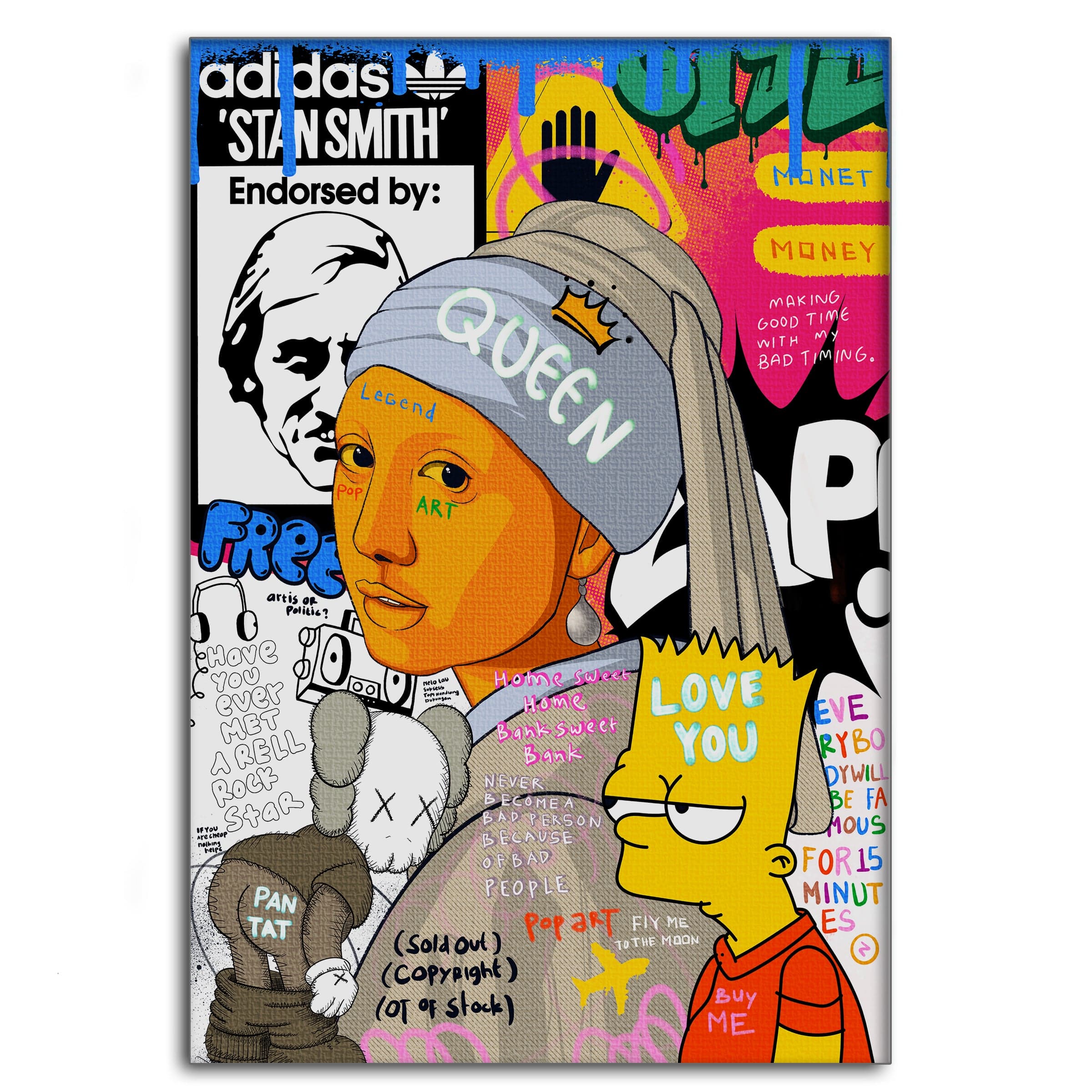 Showtime Pearl - Leinwandbild Pop Art Mildwords Canvas