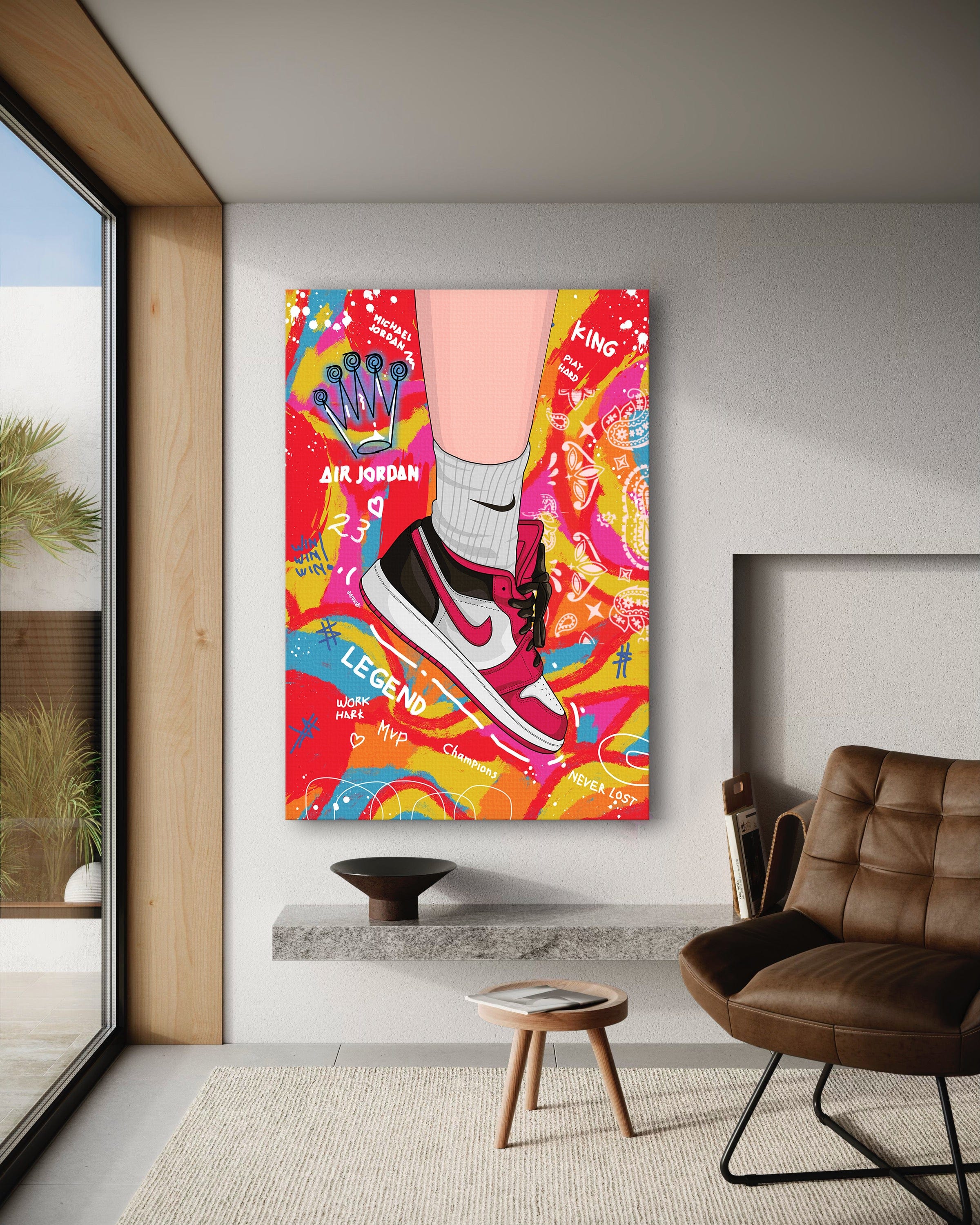 Sneakers Pop Art - Leinwandbild Pop Art Mildwords Canvas