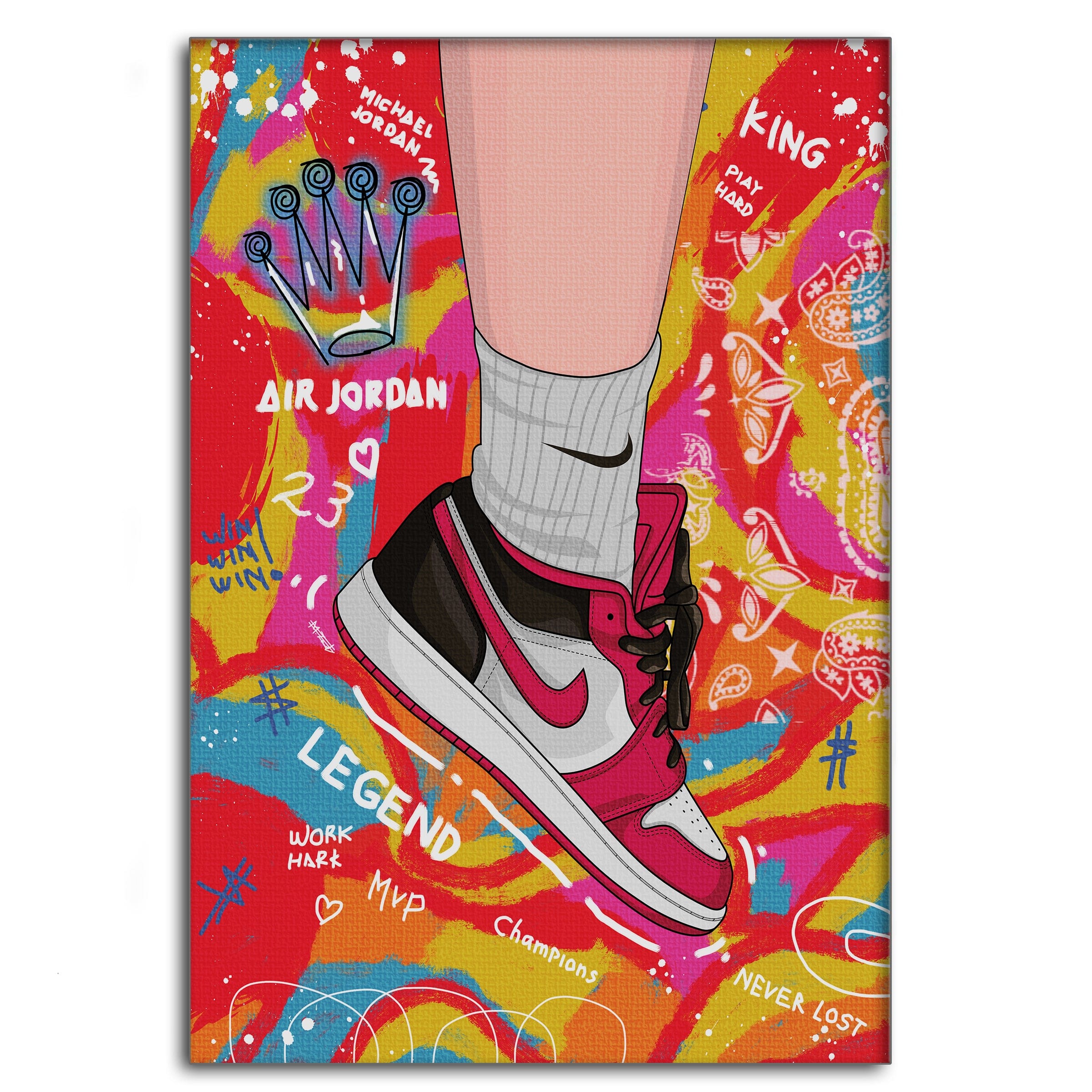 Sneakers Pop Art - Leinwandbild Pop Art Mildwords Canvas
