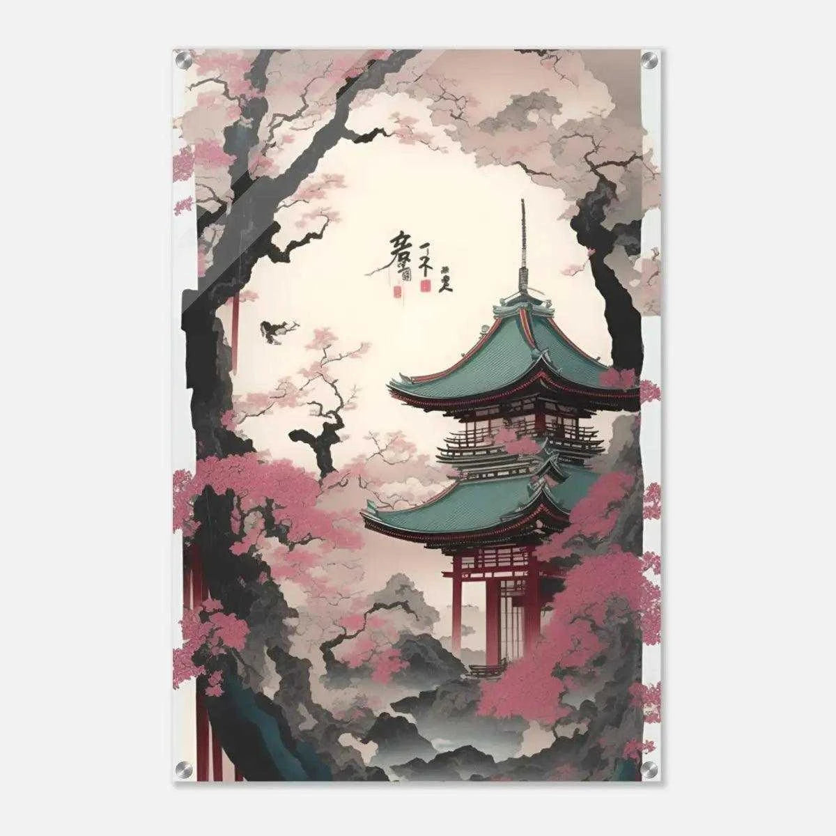 Spring in Japan - Leinwandbild Japanisch - - bilder japan canvas Foto auf Leinwand Home Decor home decor japan japan japan landscape japan stil poster japanese wallart japanische wanddeko japanische Wandkunst leinwandbilder japanisch leinwanddeko wall art wandbilder