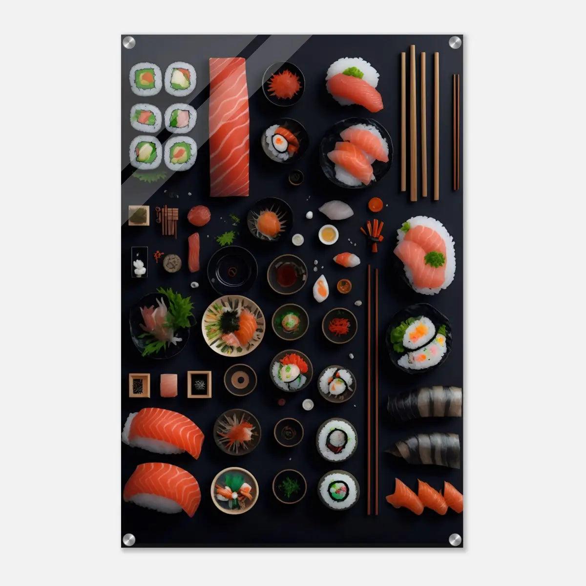 Sushi Variation - - bilder japan canvas Foto auf Leinwand Home Decor home decor japan japan landscape japanese canvas japanese wallart japanische wanddeko japanische Wandkunst leinwandbilder japanisch leinwanddeko wall art wandbilder