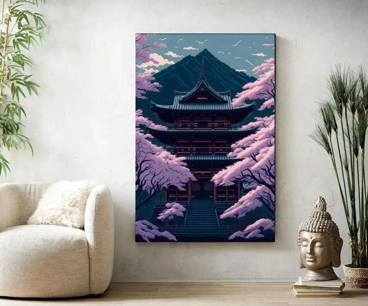 Temple of Life - Leinwandbild Japanisch SimpleCanvas Canvas