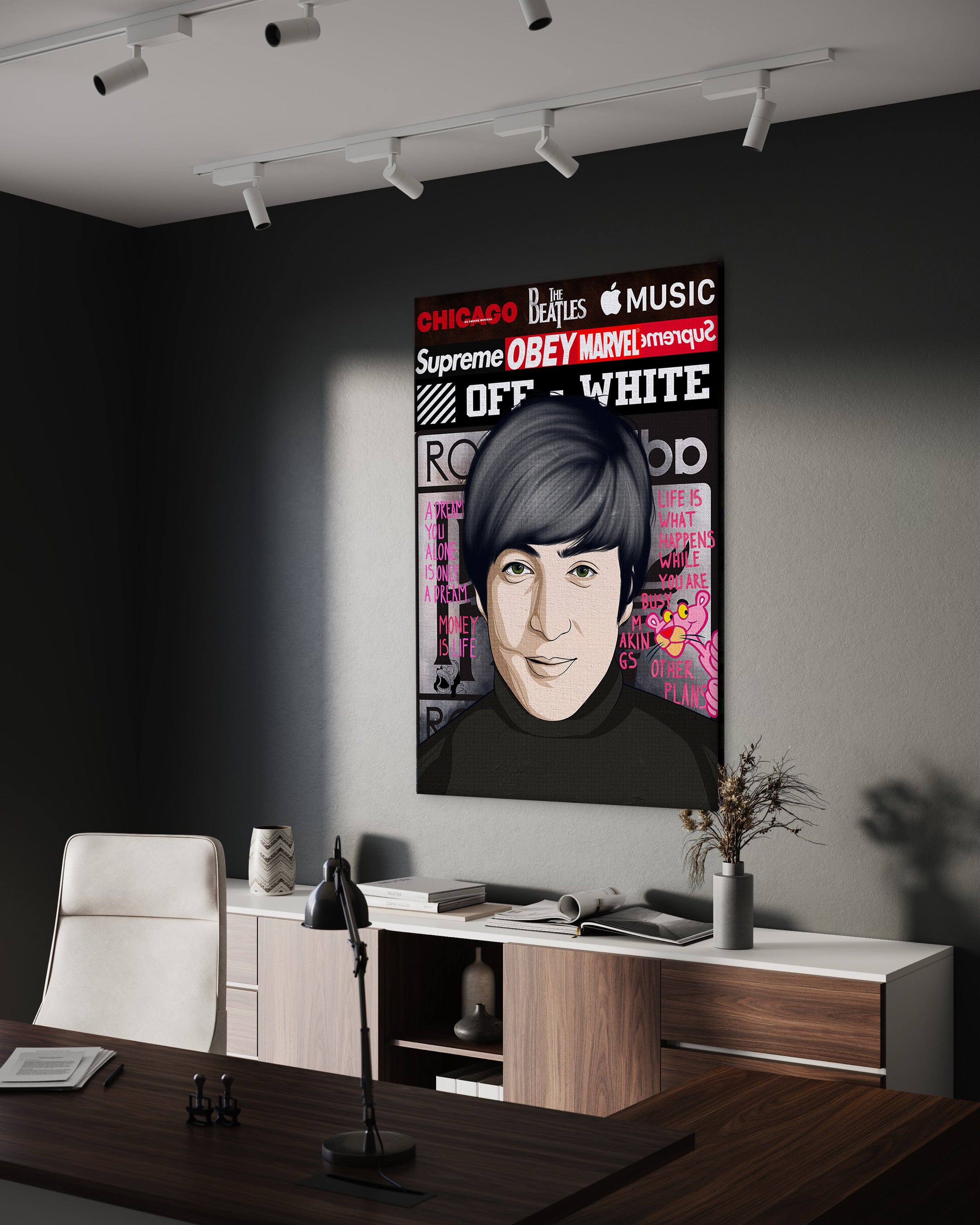 The Beatles 2 - Leinwandbild Pop Art Mildwords Canvas