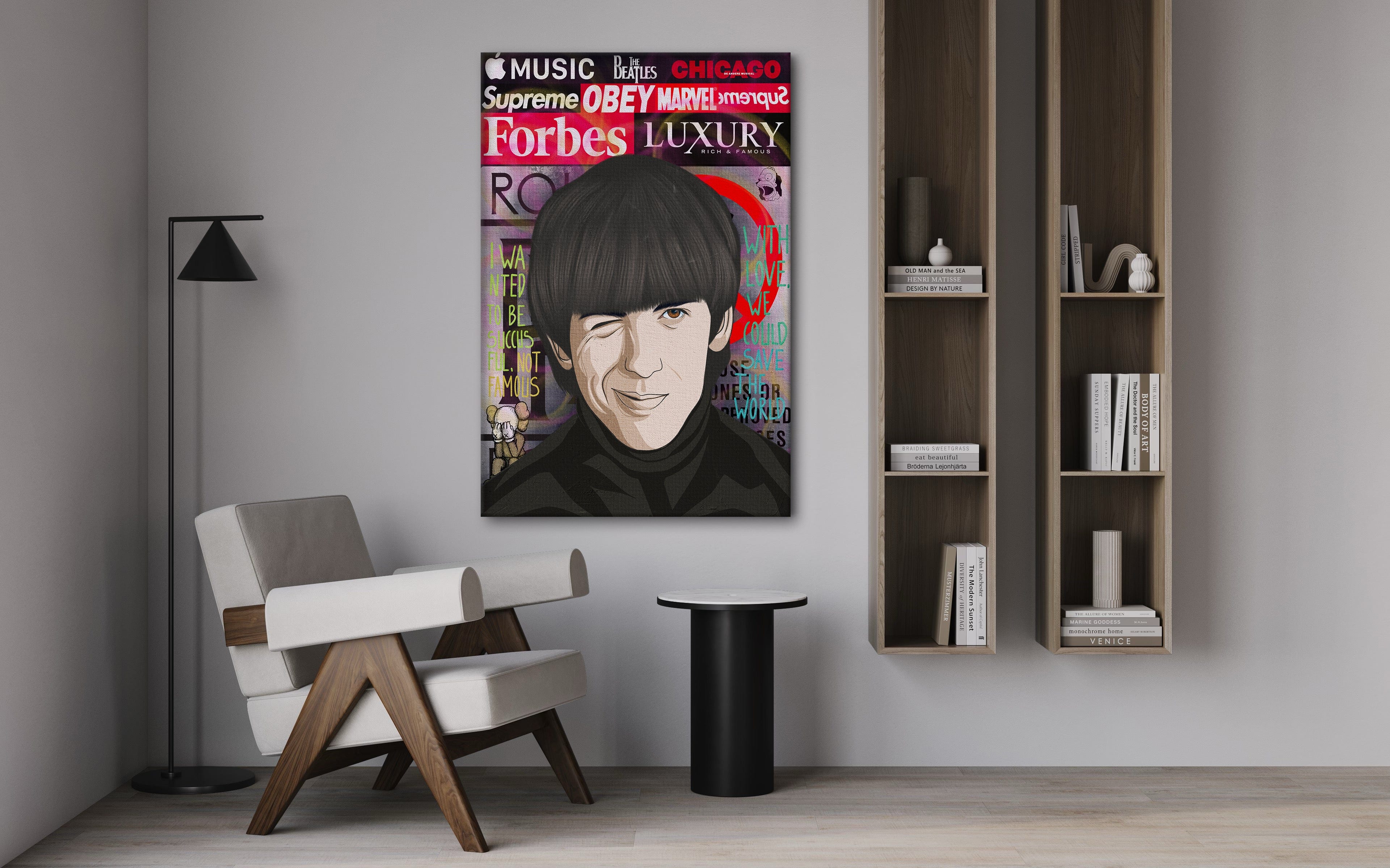 The Beatles 3 - Leinwandbild Pop Art Mildwords Canvas