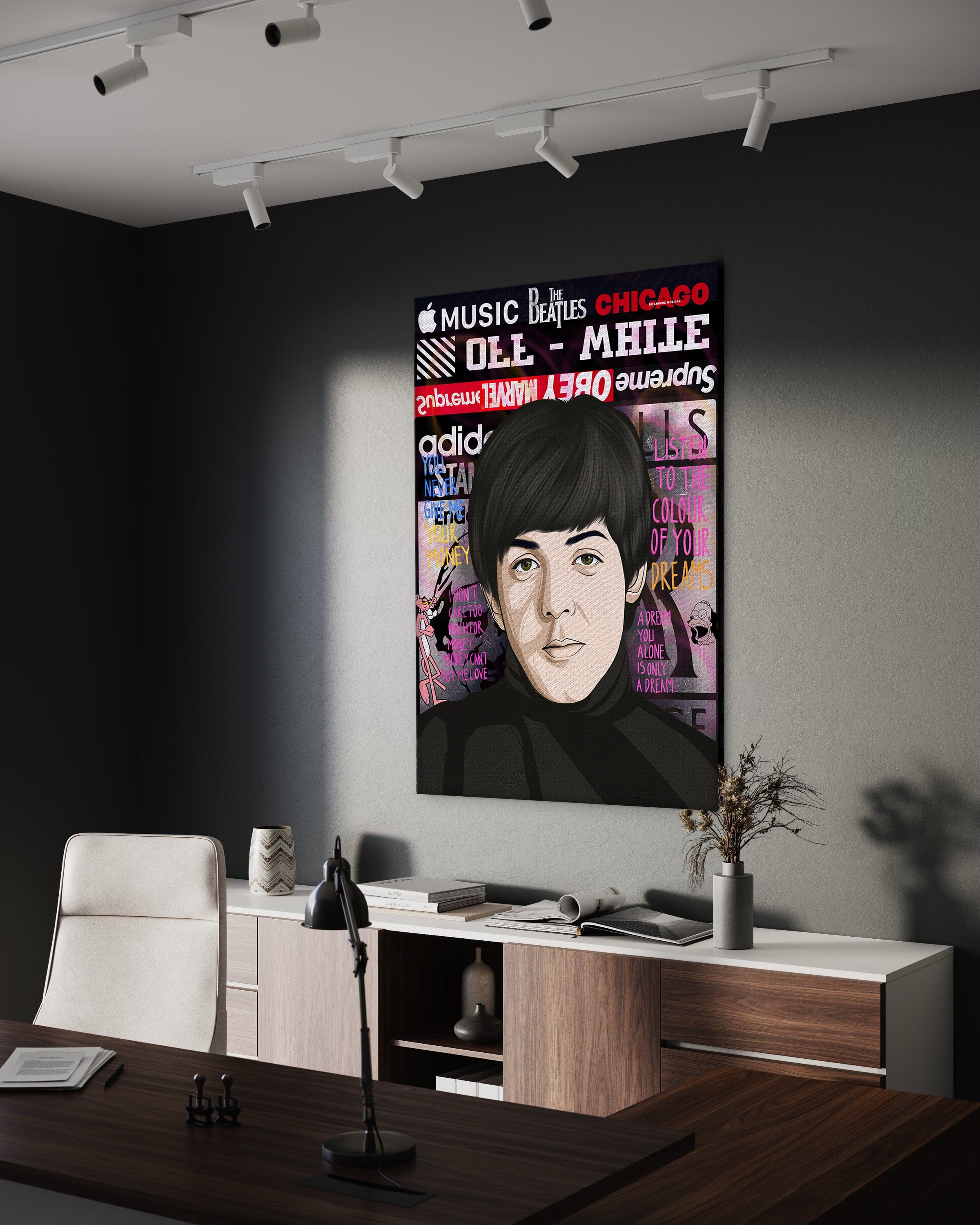 The Beatles - Leinwandbild Pop Art Mildwords Canvas