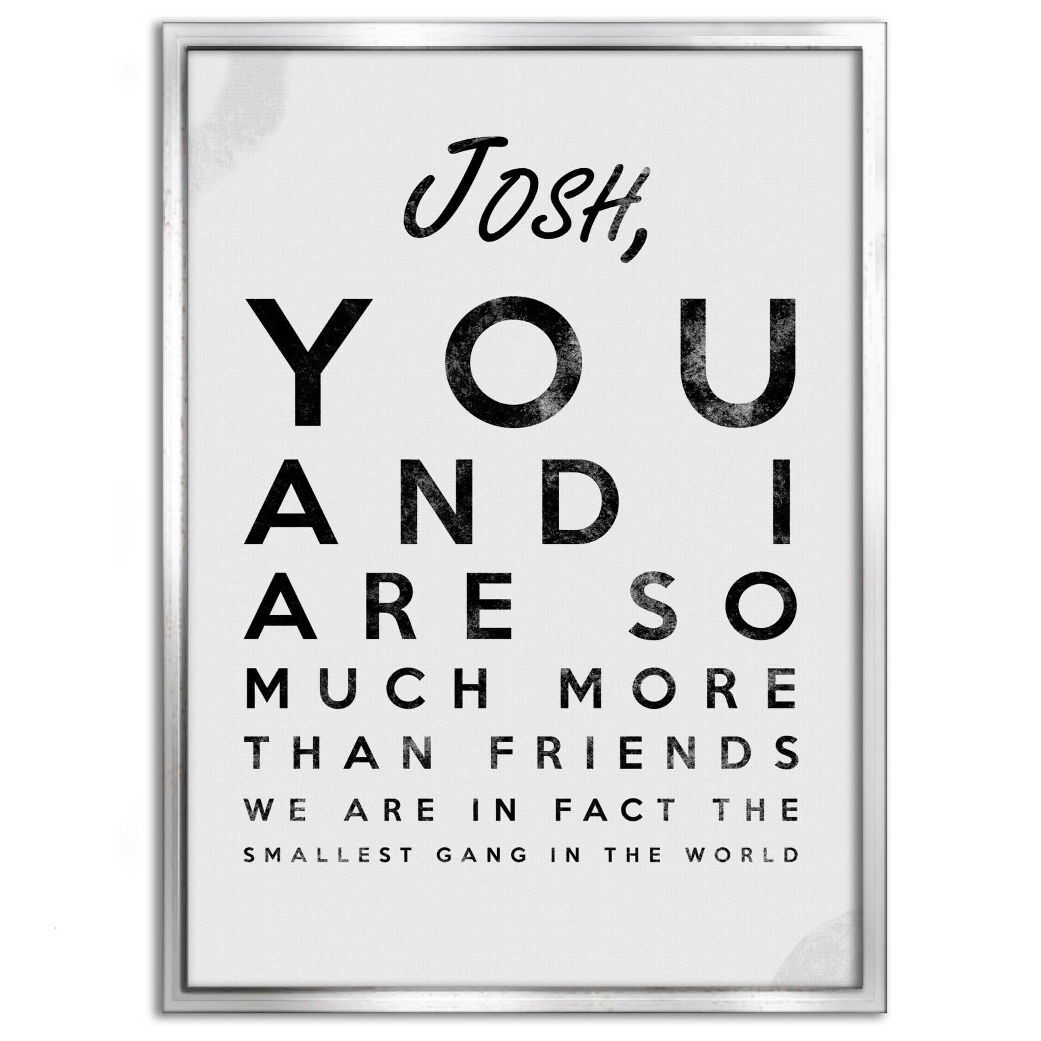 The smallest Gang - Dein Name / dein Spruch - Personalisierbar SimpleCanvas Canvas
