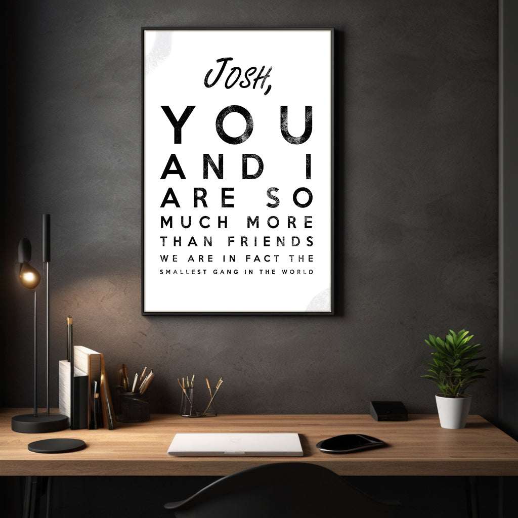 The smallest Gang - Dein Name / dein Spruch - Personalisierbar SimpleCanvas Canvas