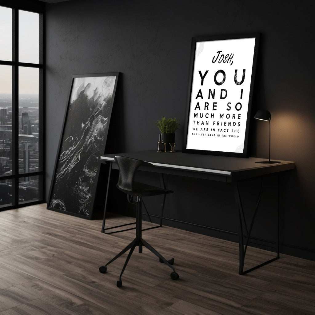 The smallest Gang - Dein Name / dein Spruch - Personalisierbar SimpleCanvas Canvas