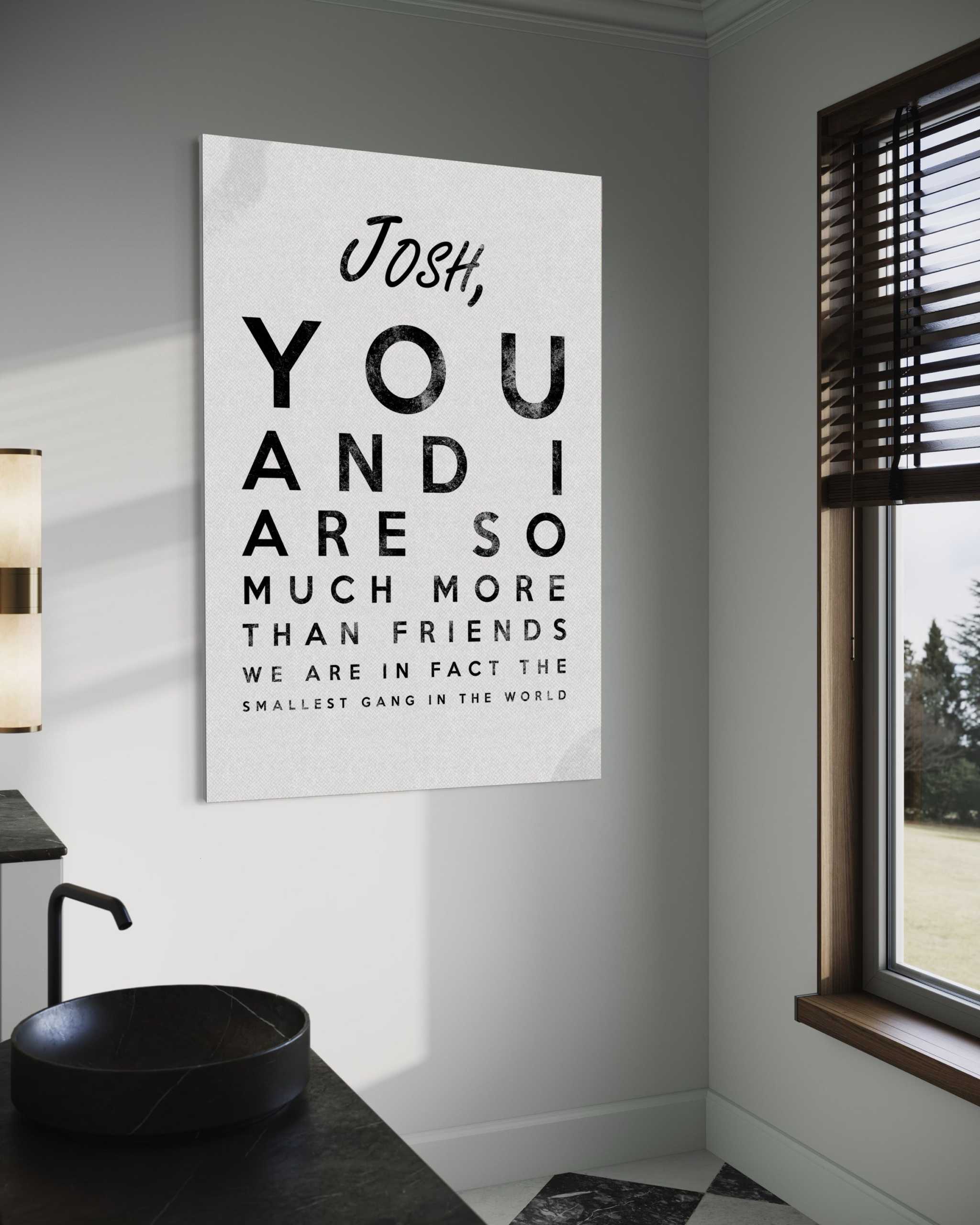 The smallest Gang - Dein Name / dein Spruch - Personalisierbar SimpleCanvas Canvas