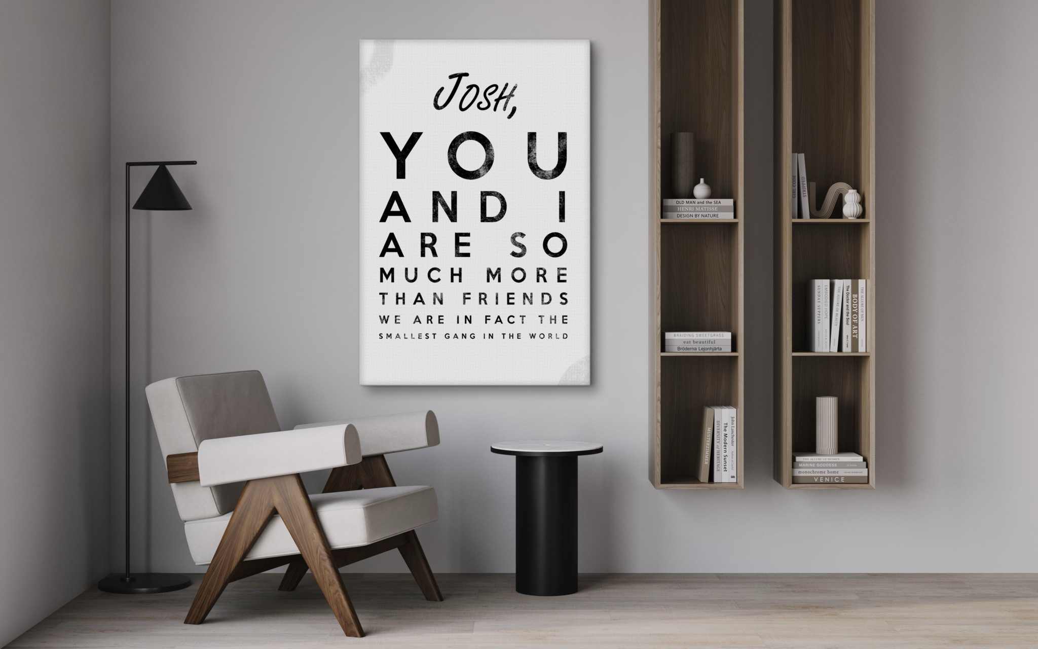 The smallest Gang - Dein Name / dein Spruch - Personalisierbar SimpleCanvas Canvas