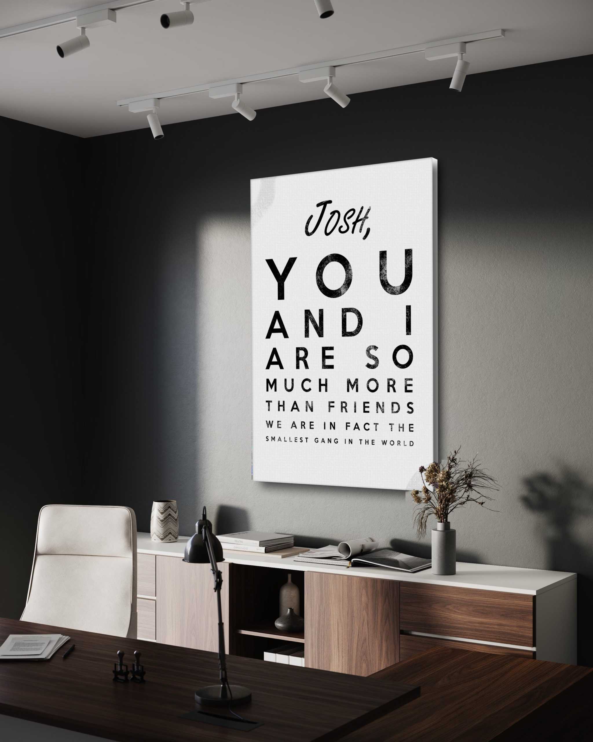 The smallest Gang - Dein Name / dein Spruch - Personalisierbar SimpleCanvas Canvas