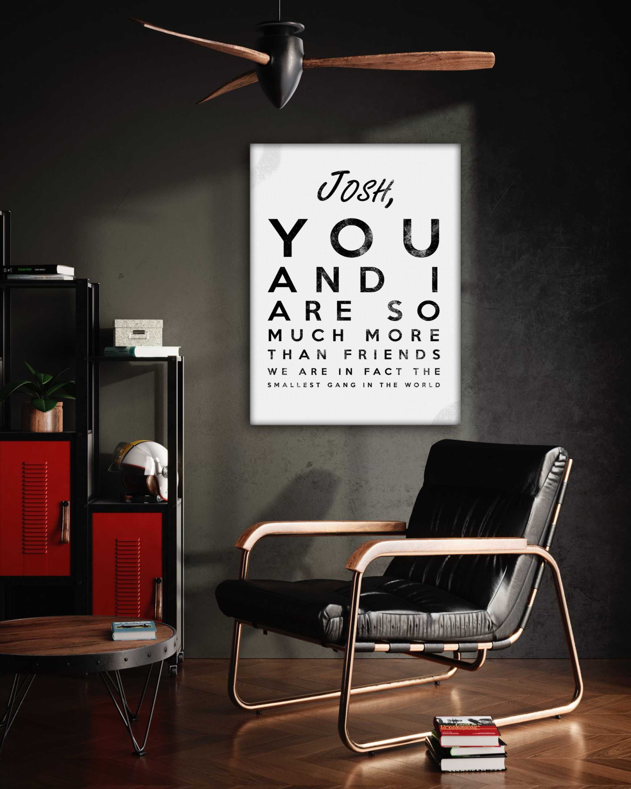 The smallest Gang - Dein Name / dein Spruch - Personalisierbar SimpleCanvas Canvas