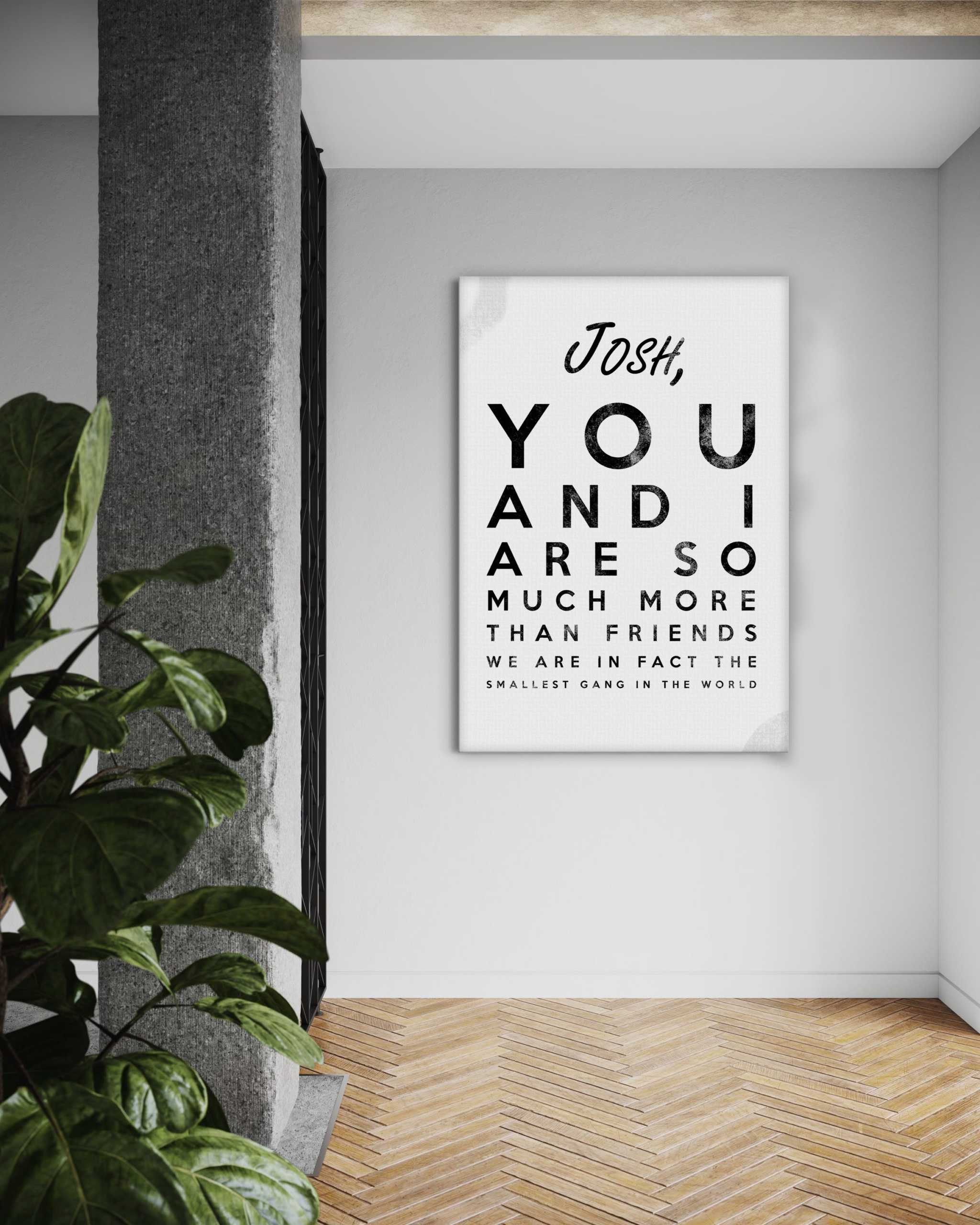 The smallest Gang - Dein Name / dein Spruch - Personalisierbar SimpleCanvas Canvas