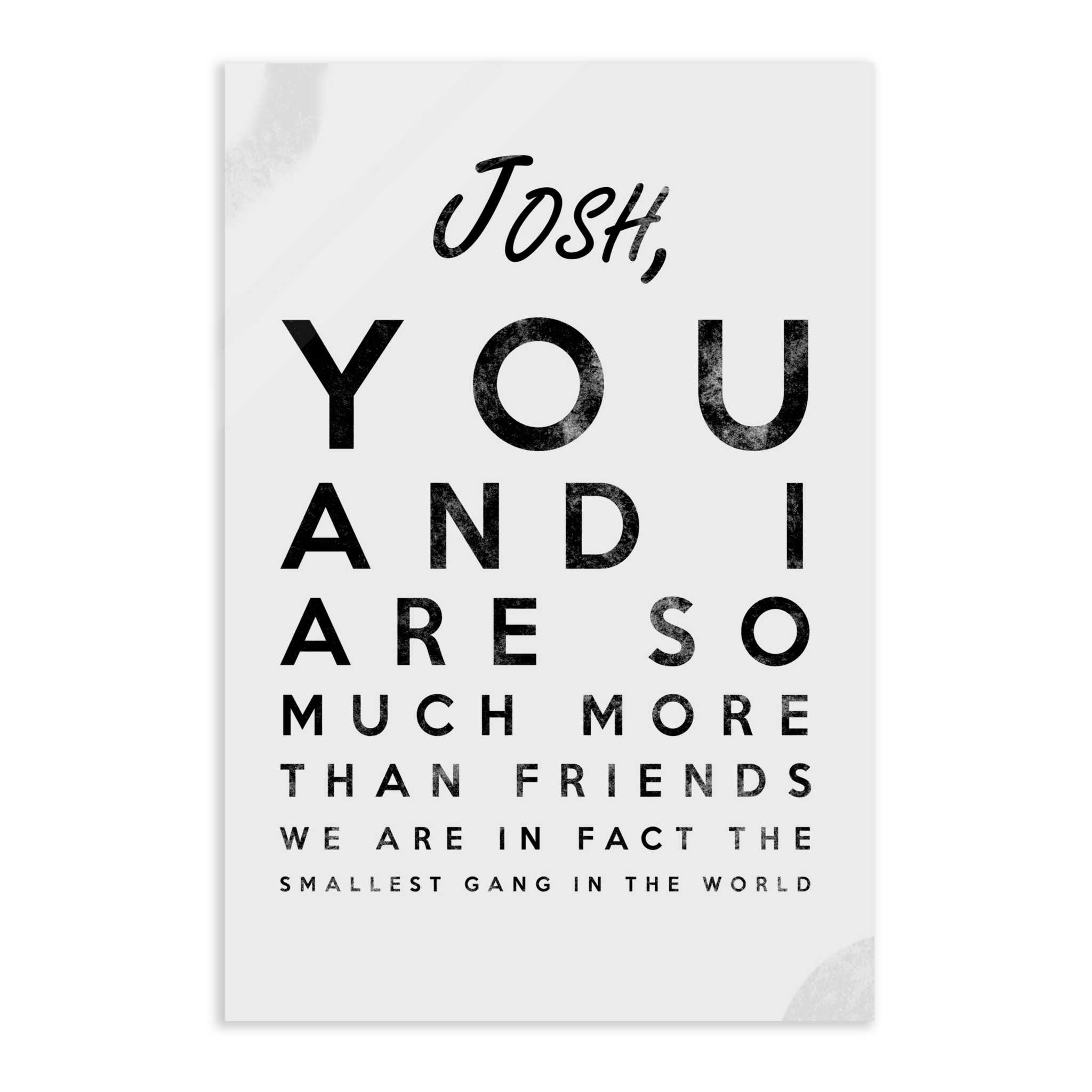 The smallest Gang - Dein Name / dein Spruch - Personalisierbar SimpleCanvas Canvas
