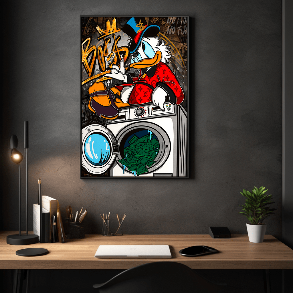 The washing Boss - Leinwandbild Pop Art / Motivation SimpleCanvas Canvas