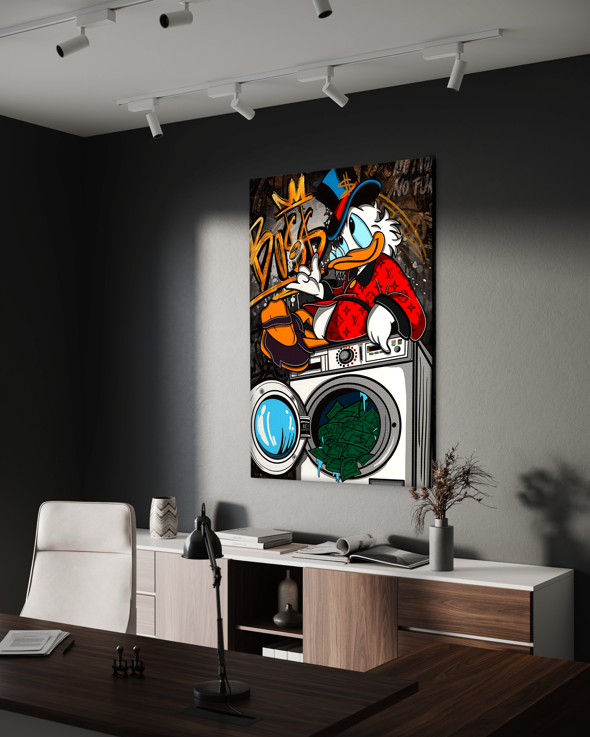 The washing Boss - Leinwandbild Pop Art / Motivation SimpleCanvas Canvas