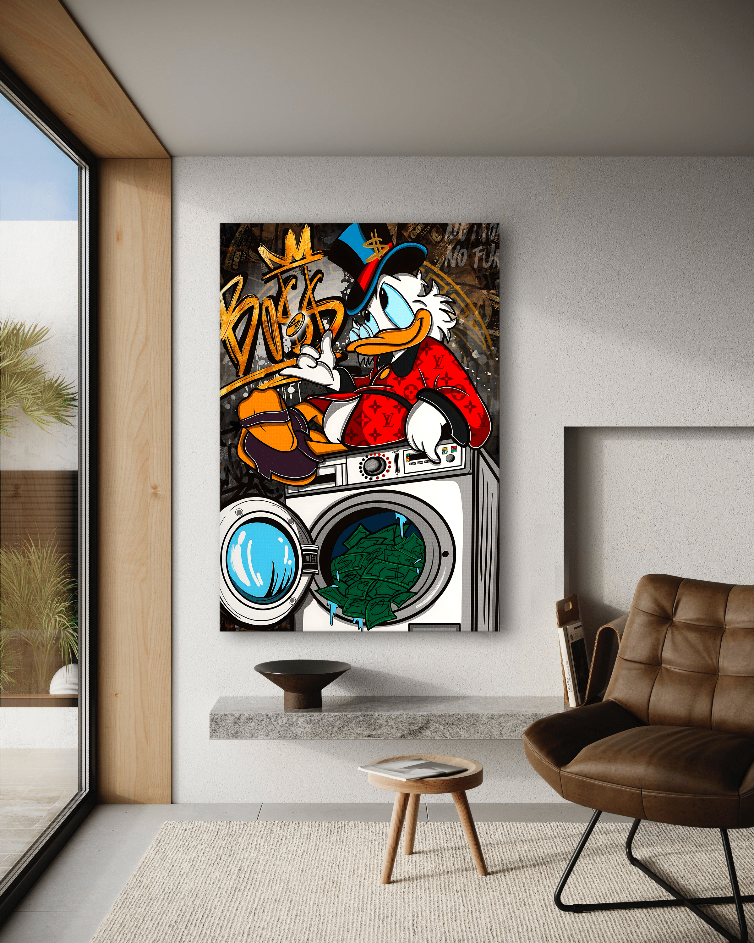 The washing Boss - Leinwandbild Pop Art / Motivation SimpleCanvas Canvas