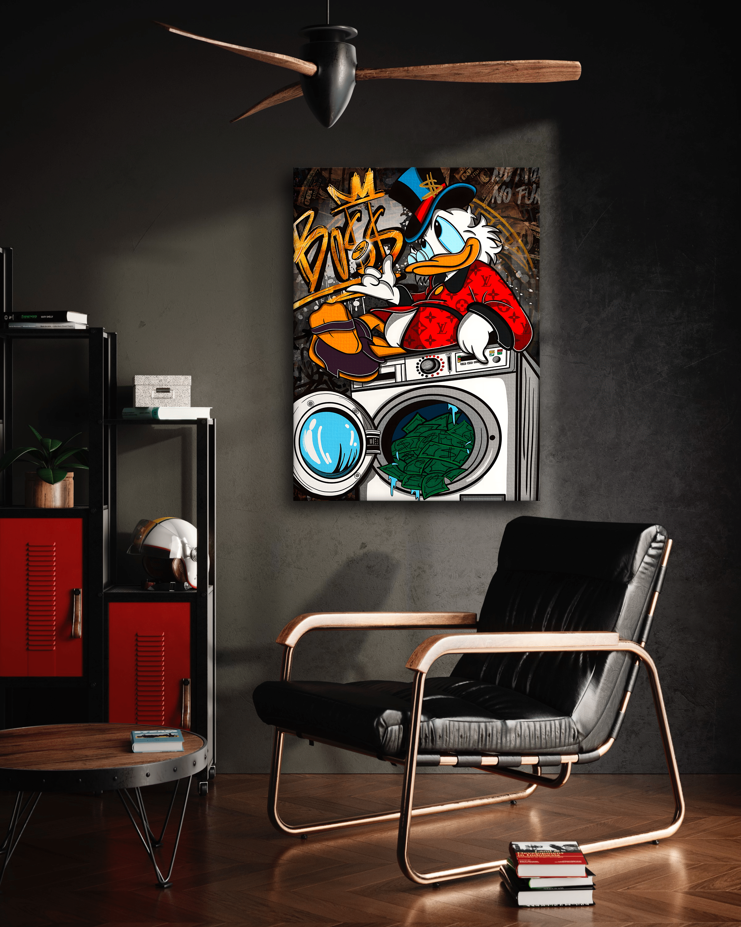 The washing Boss - Leinwandbild Pop Art / Motivation SimpleCanvas Canvas