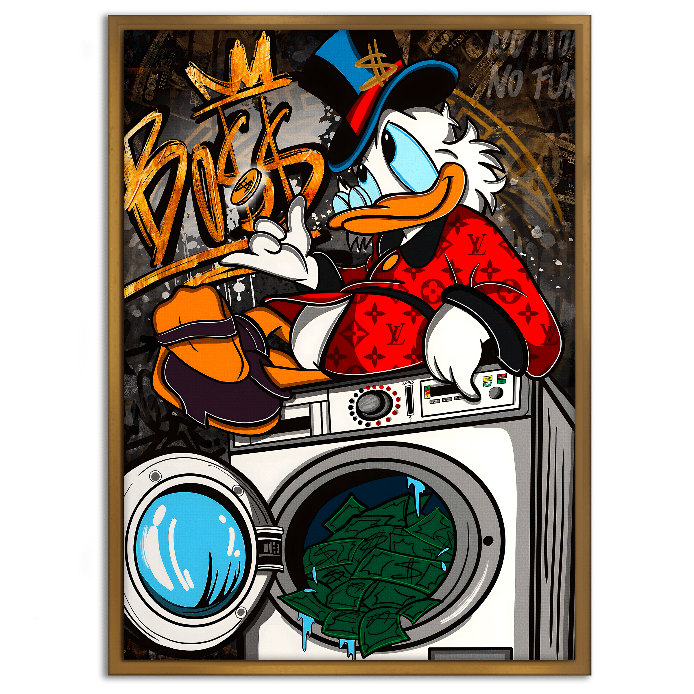 The washing Boss - Leinwandbild Pop Art / Motivation SimpleCanvas Canvas
