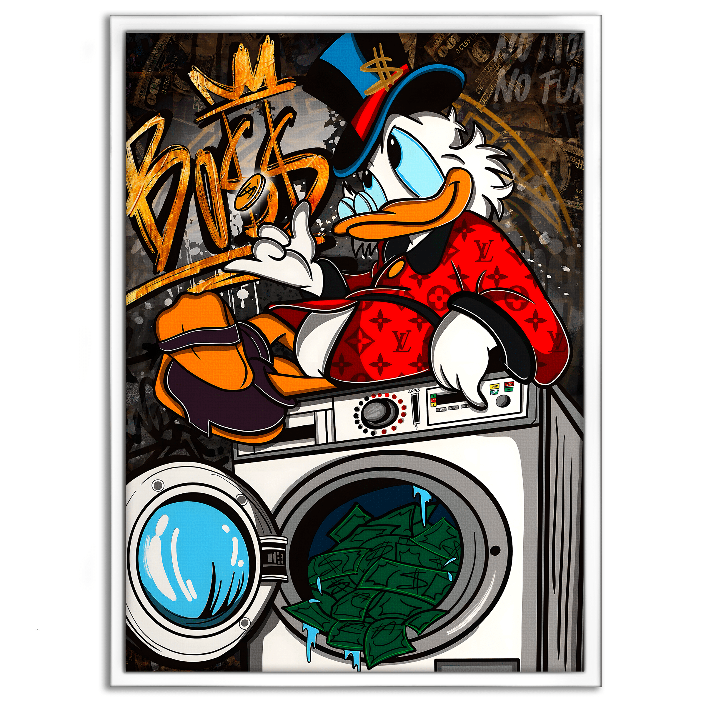 The washing Boss - Leinwandbild Pop Art / Motivation SimpleCanvas Canvas