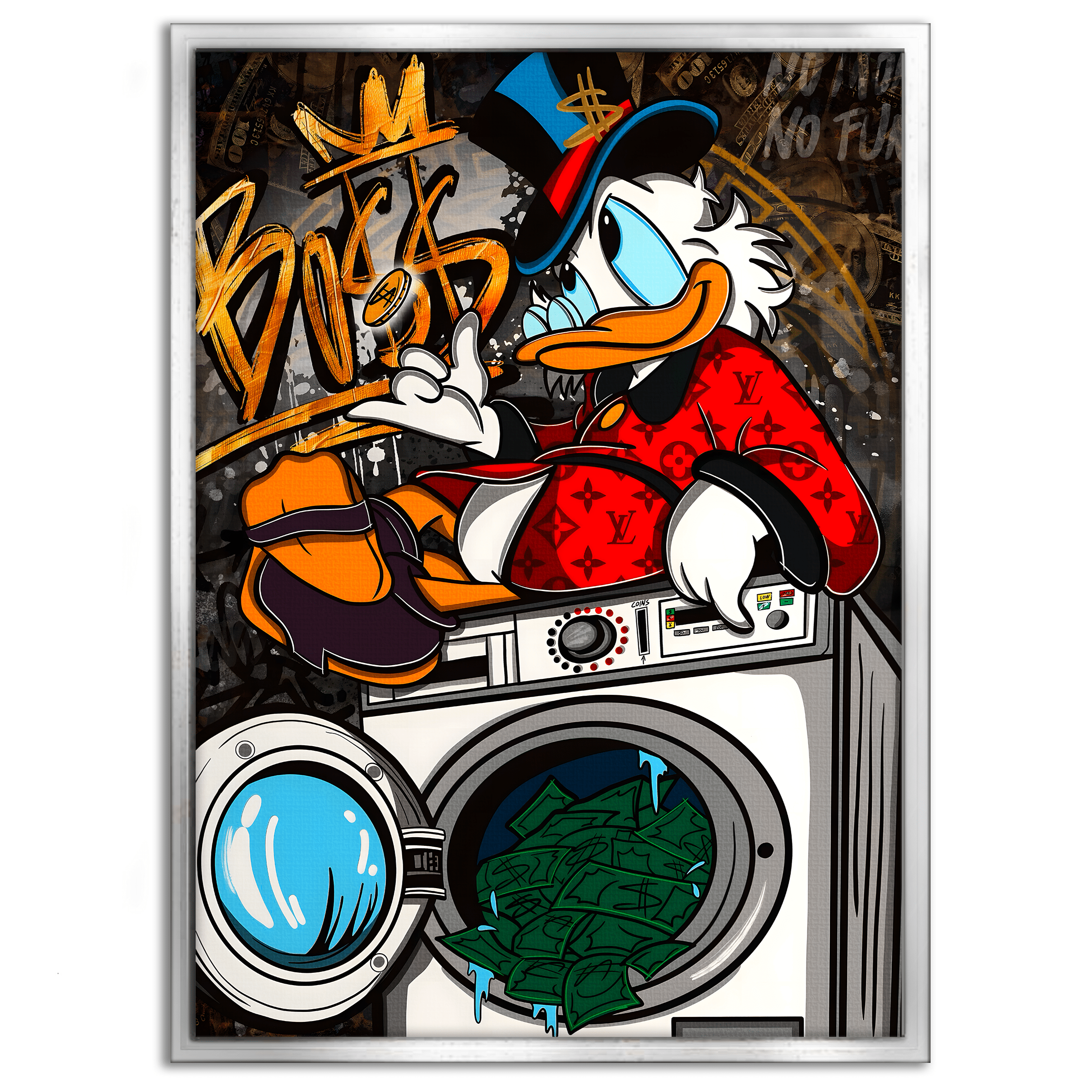 The washing Boss - Leinwandbild Pop Art / Motivation SimpleCanvas Canvas