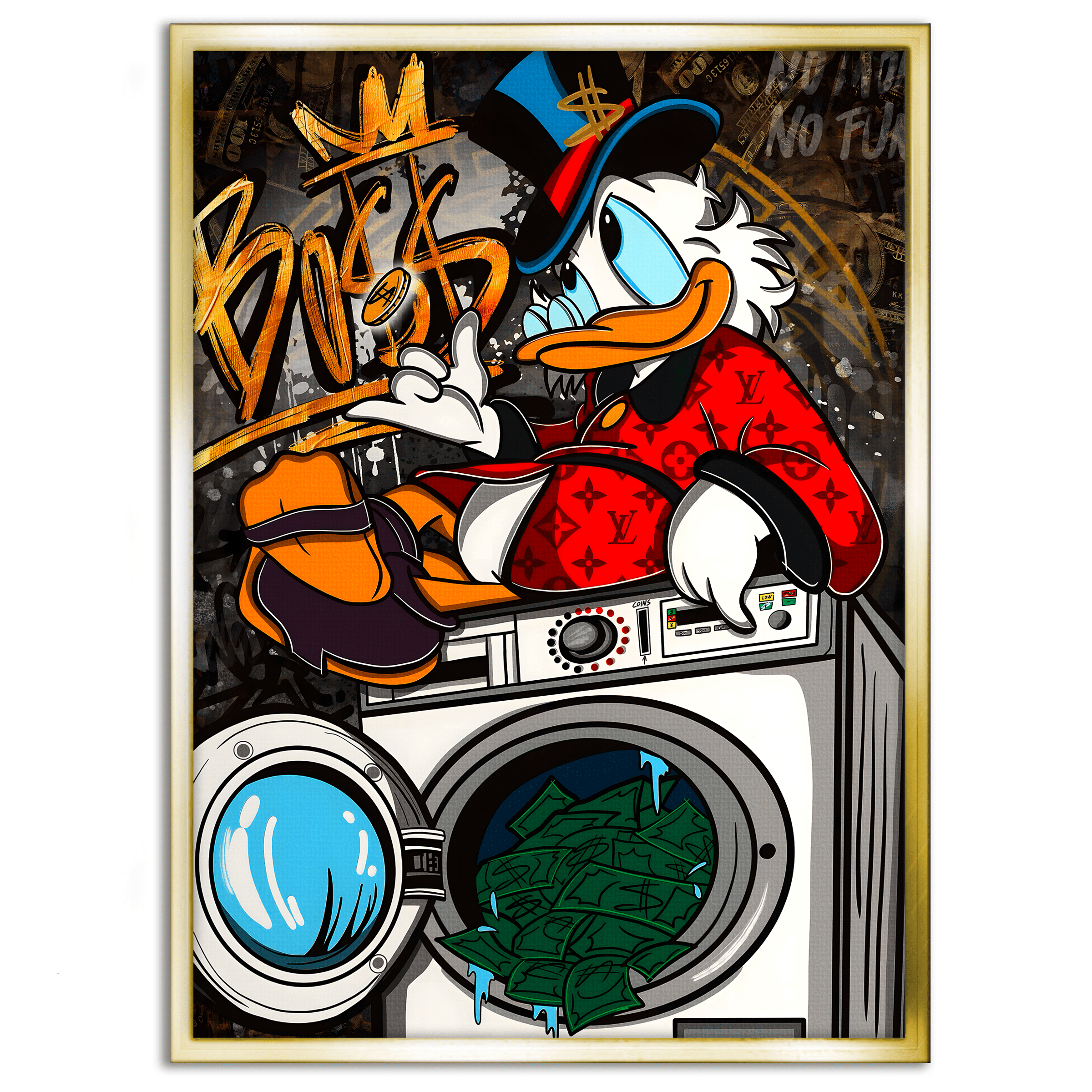 The washing Boss - Leinwandbild Pop Art / Motivation SimpleCanvas Canvas