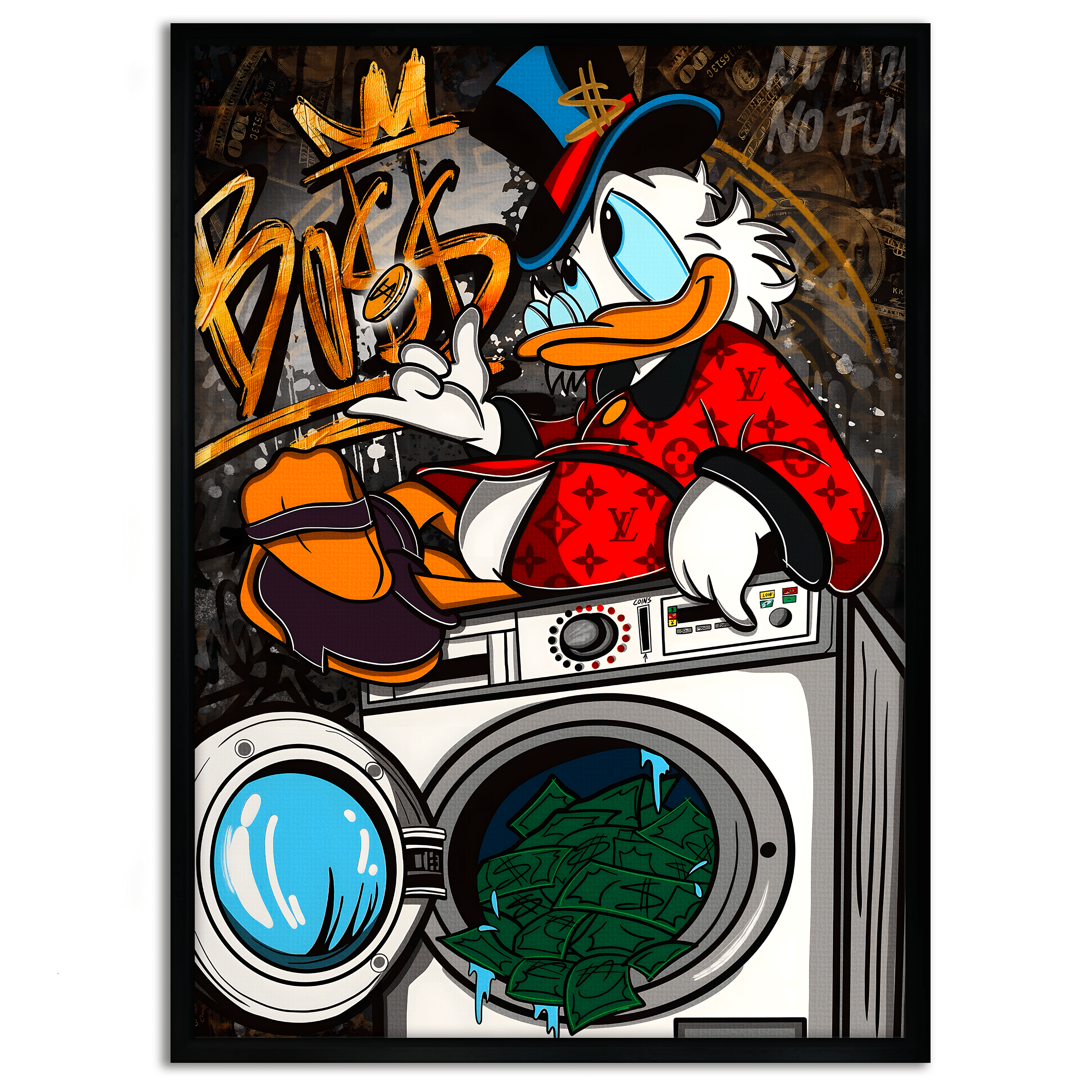 The washing Boss - Leinwandbild Pop Art / Motivation SimpleCanvas Canvas