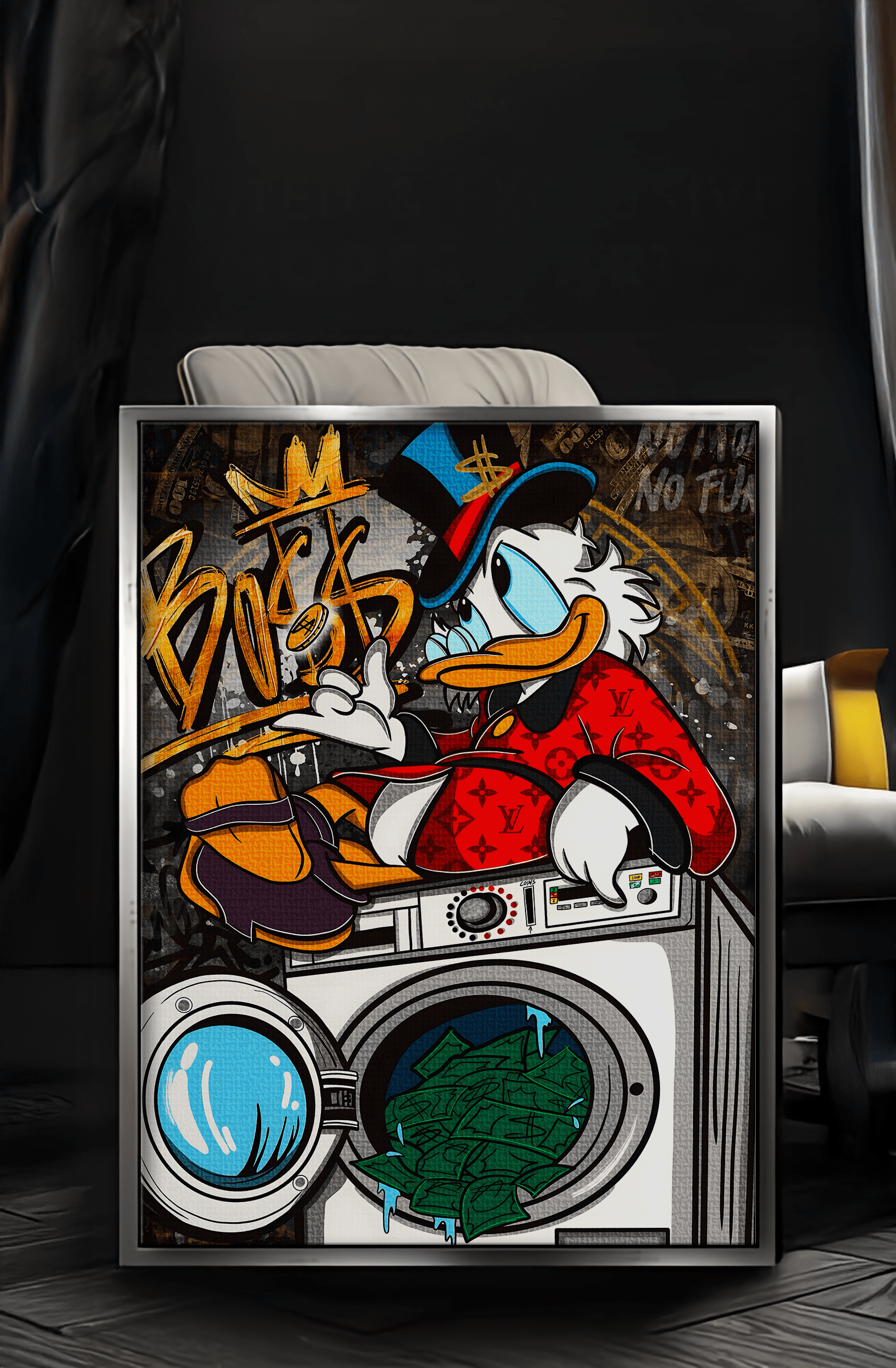 The washing Boss - Leinwandbild Pop Art / Motivation SimpleCanvas Canvas