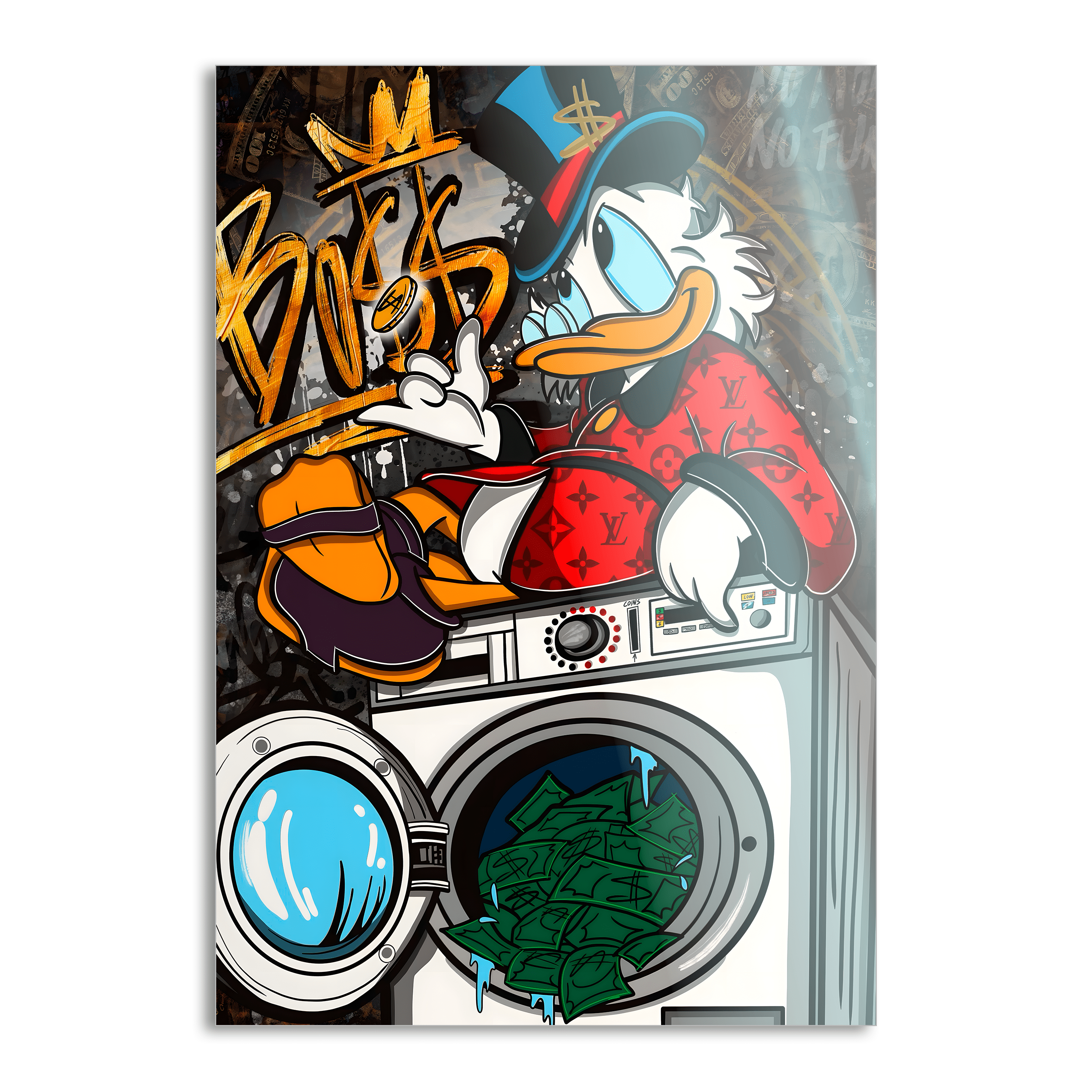 The washing Boss - Leinwandbild Pop Art / Motivation SimpleCanvas Canvas