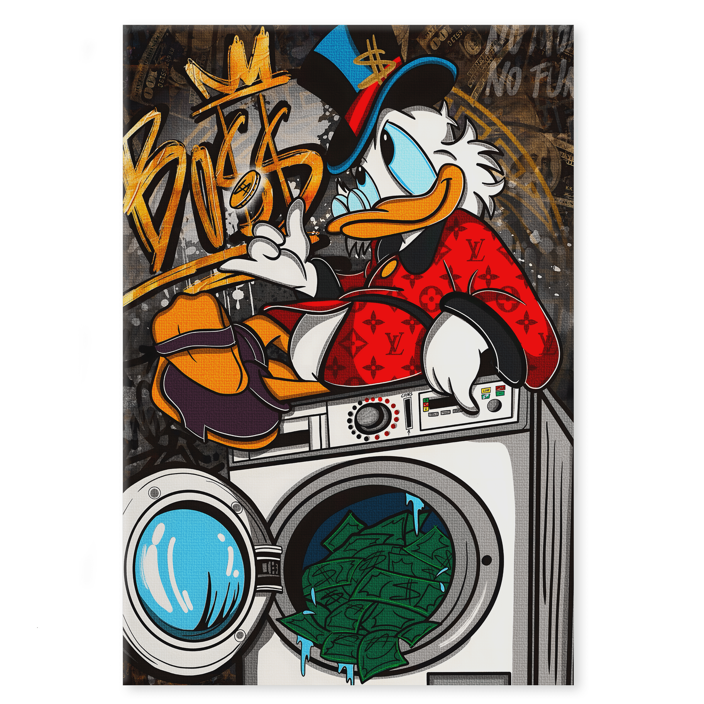 The washing Boss - Leinwandbild Pop Art / Motivation SimpleCanvas Canvas