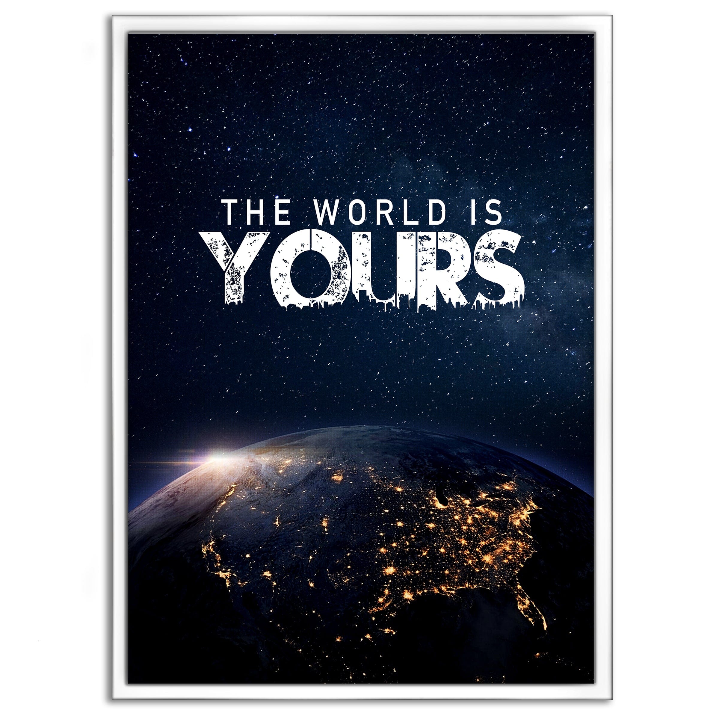 The World is yours - Leinwandbild Motivation SimpleCanvas Canvas