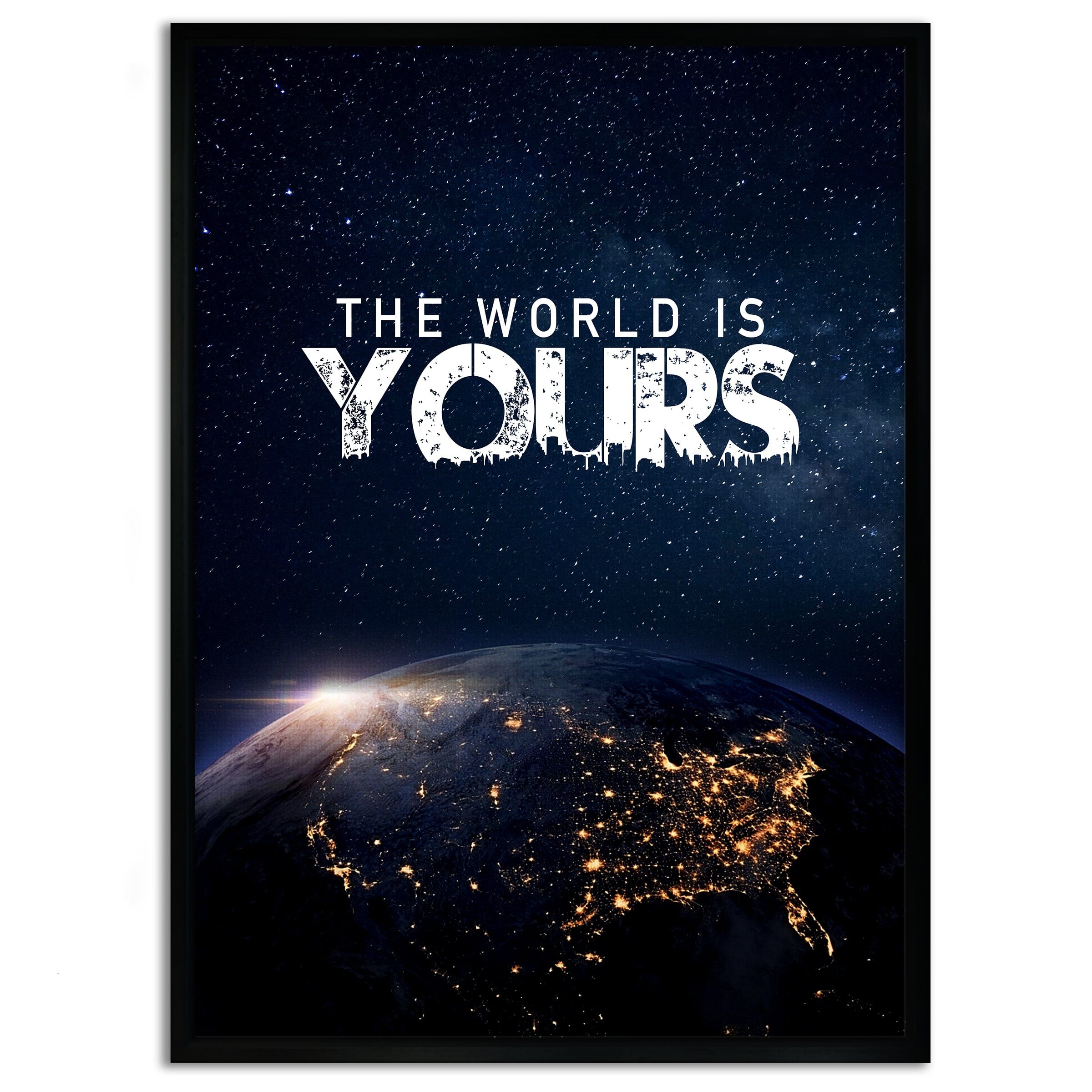 The World is yours - Leinwandbild Motivation SimpleCanvas Canvas