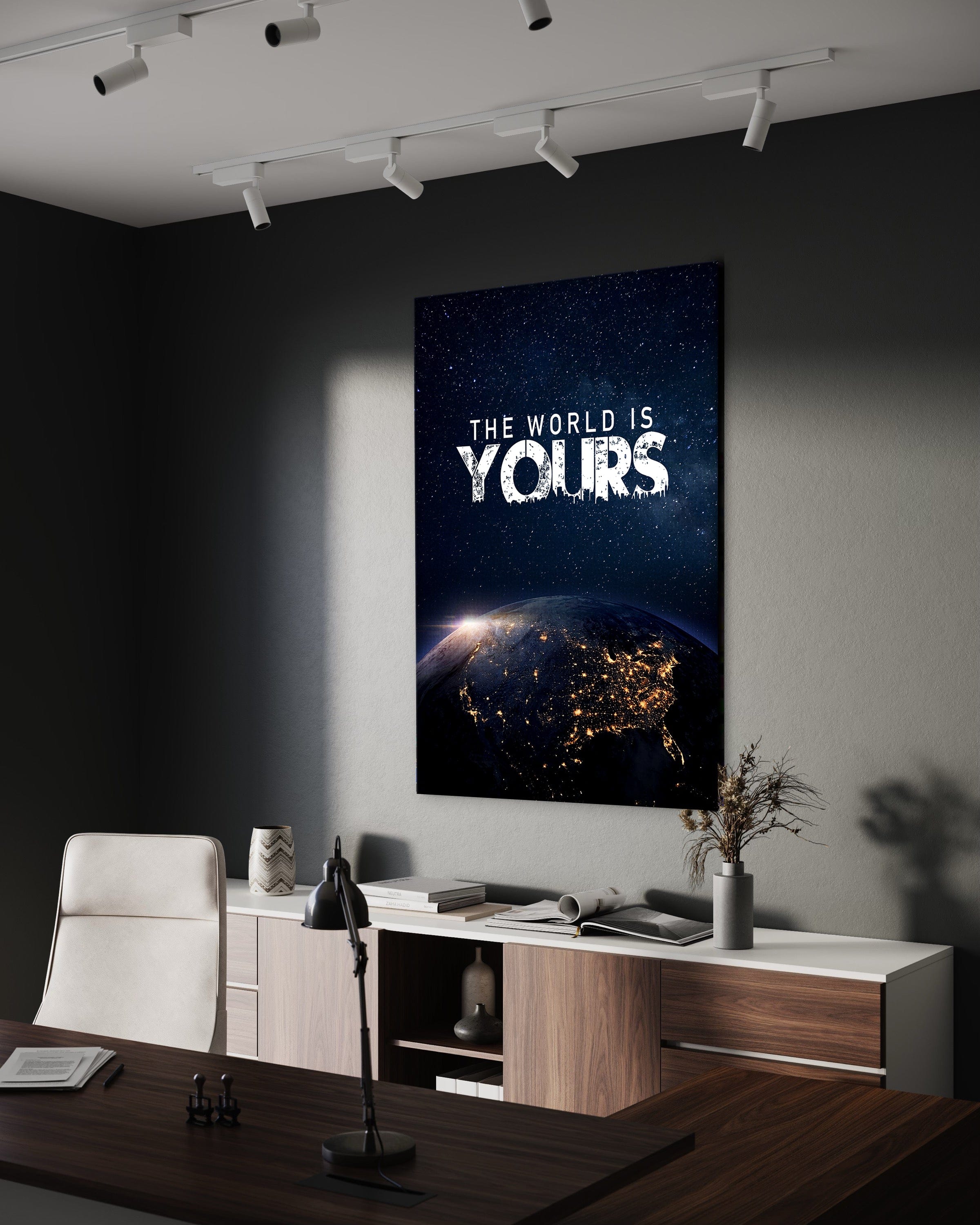 The World is yours - Leinwandbild Motivation SimpleCanvas Canvas