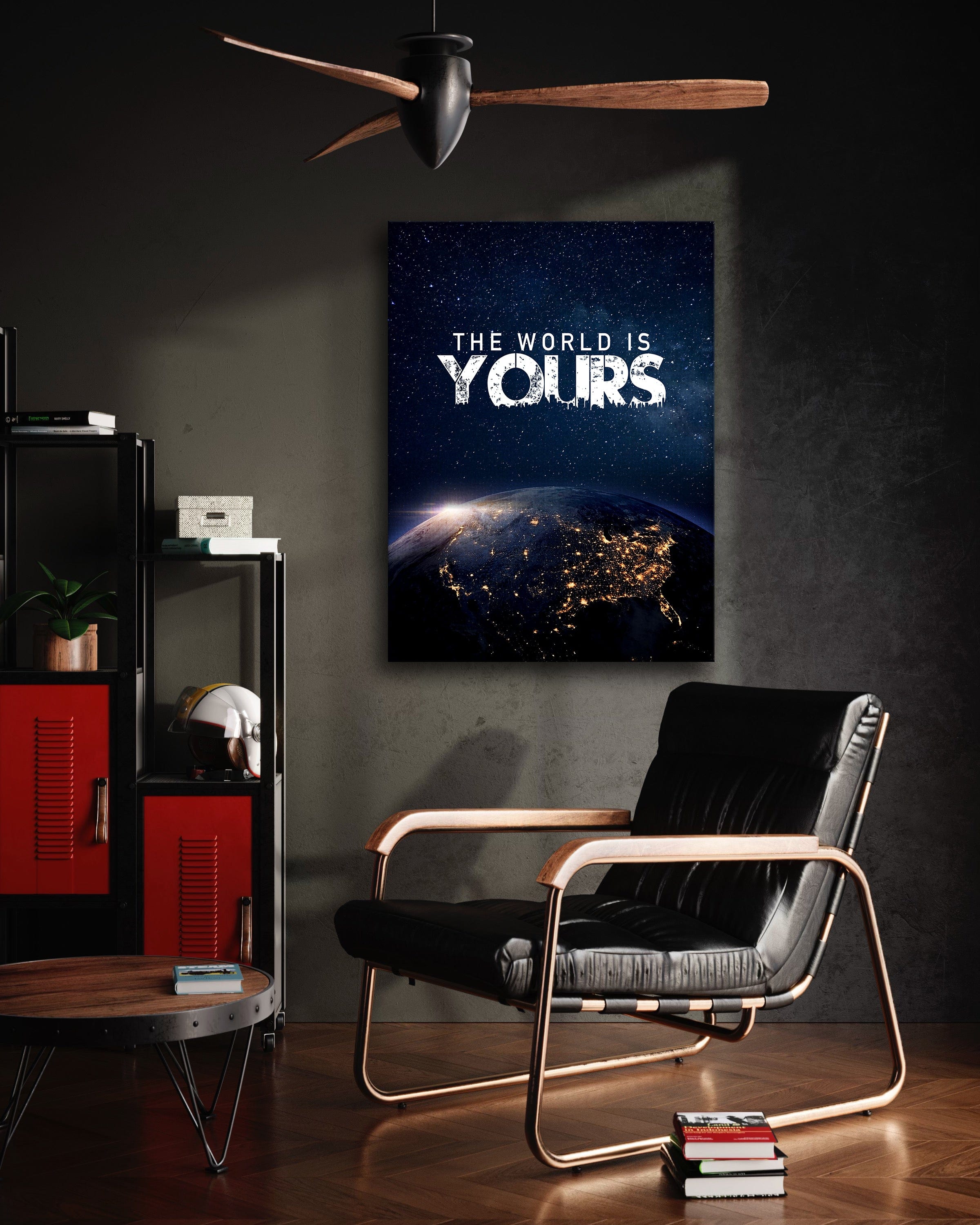 The World is yours - Leinwandbild Motivation SimpleCanvas Canvas
