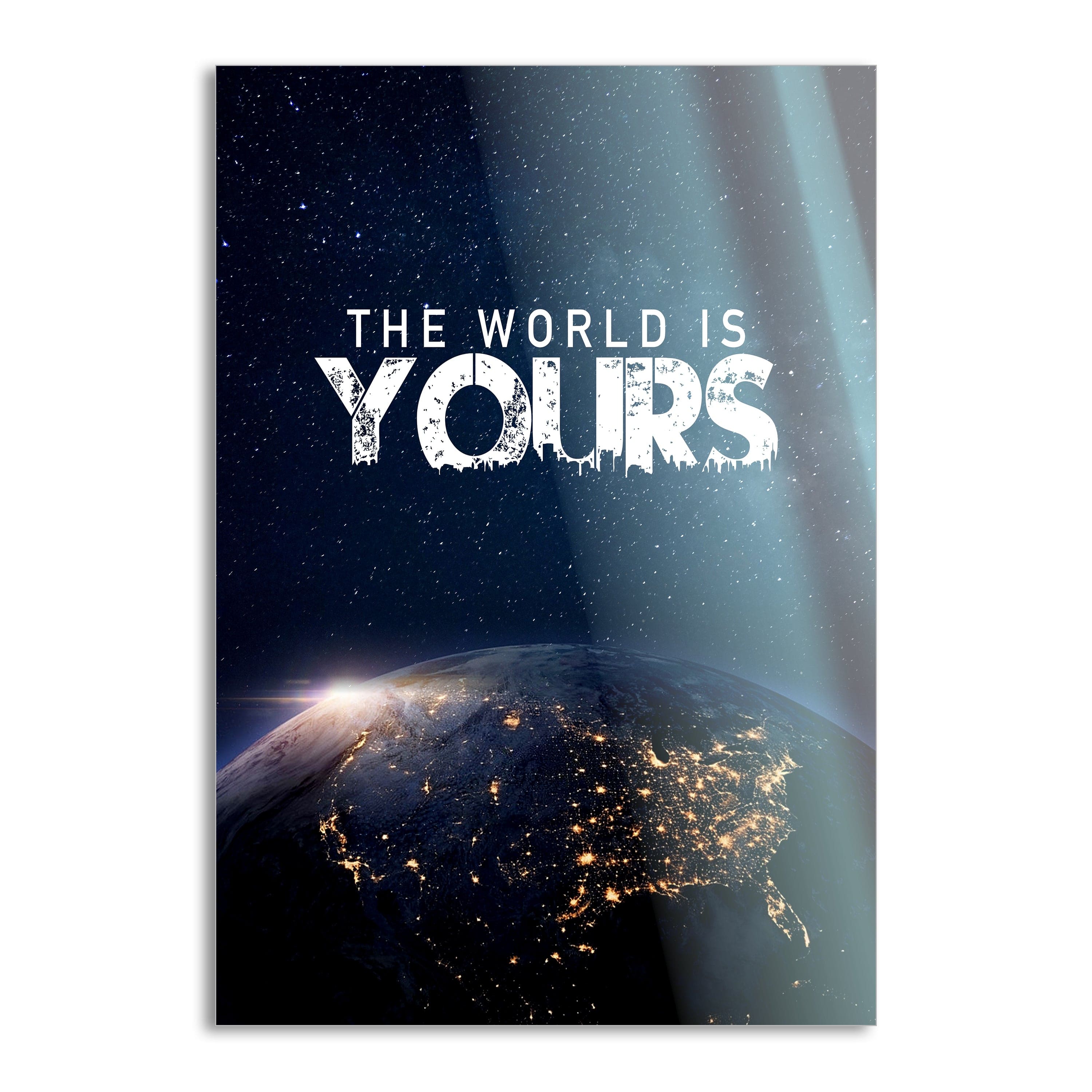The World is yours - Leinwandbild Motivation SimpleCanvas Canvas