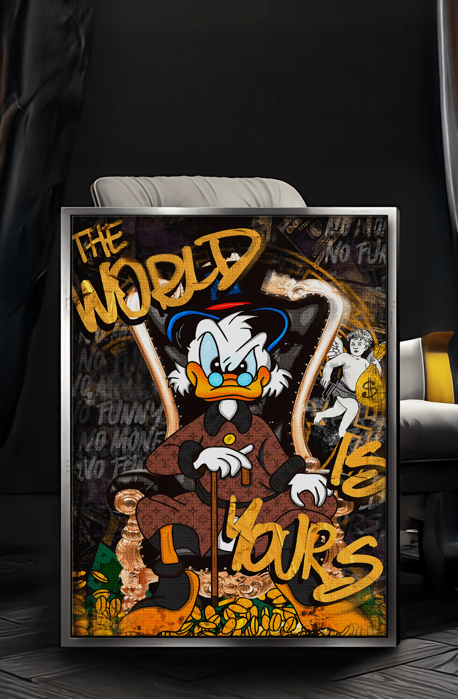 The World is yours - Leinwandbild Pop Art / Motivation SimpleCanvas Canvas