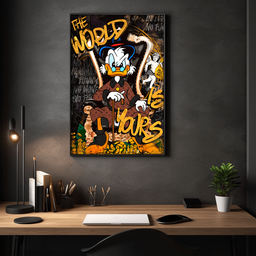 The World is yours - Leinwandbild Pop Art / Motivation SimpleCanvas Canvas