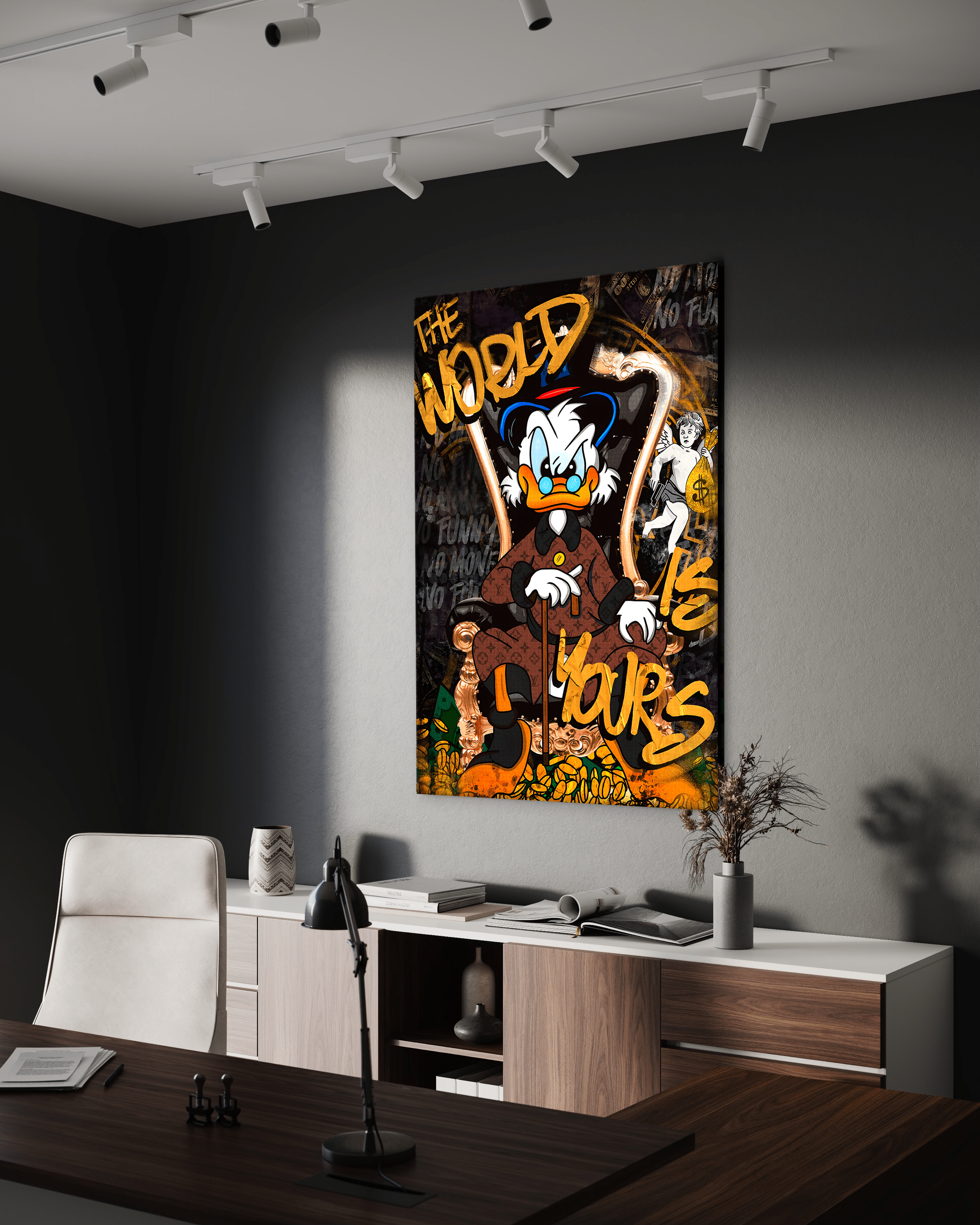 The World is yours - Leinwandbild Pop Art / Motivation SimpleCanvas Canvas