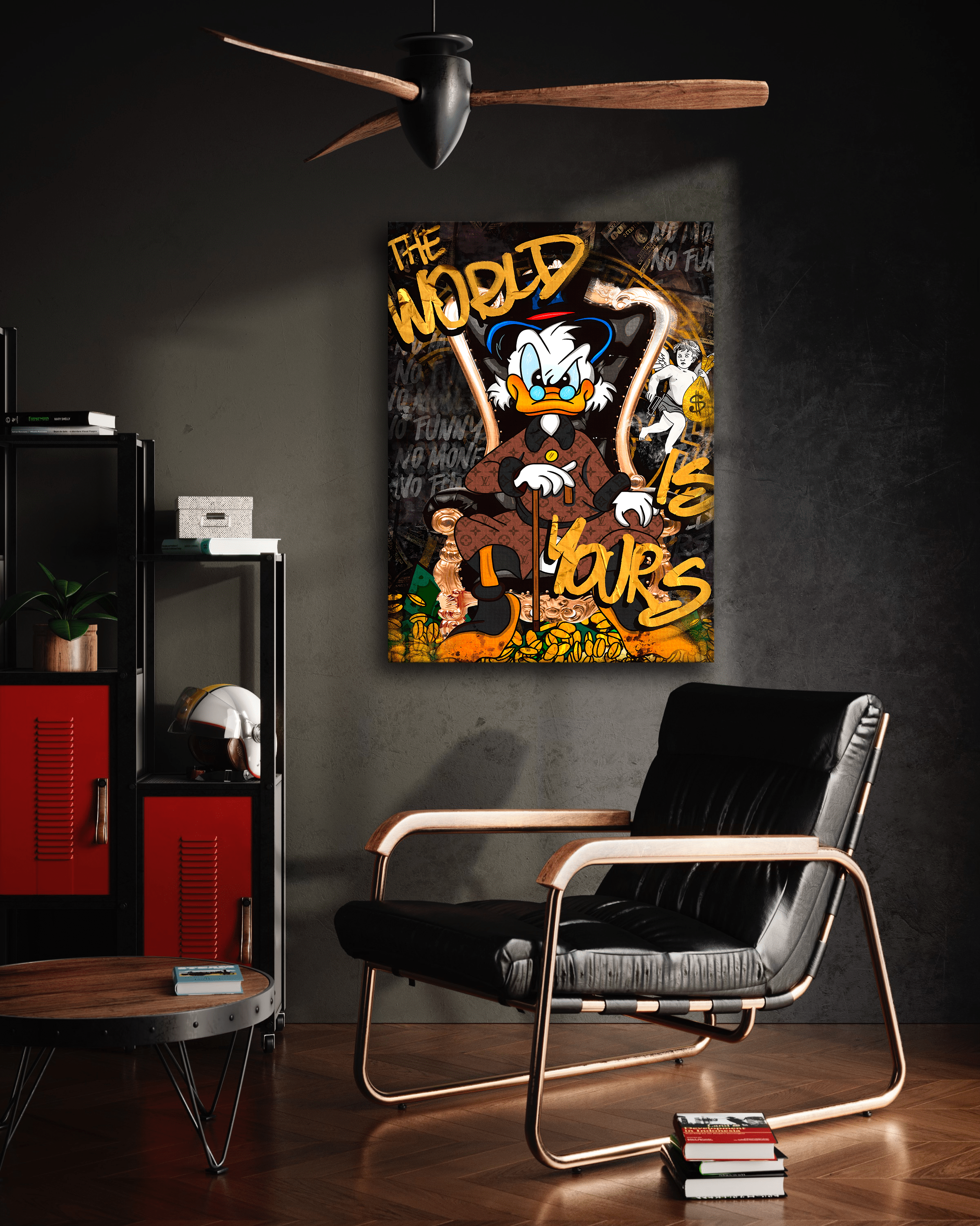 The World is yours - Leinwandbild Pop Art / Motivation SimpleCanvas Canvas