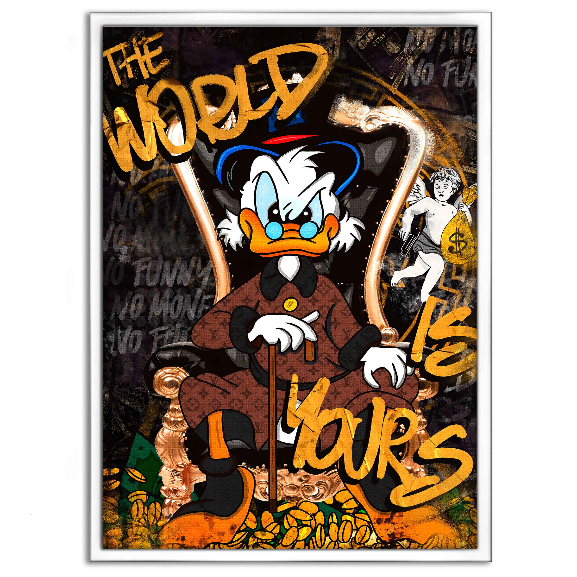 The World is yours - Leinwandbild Pop Art / Motivation SimpleCanvas Canvas