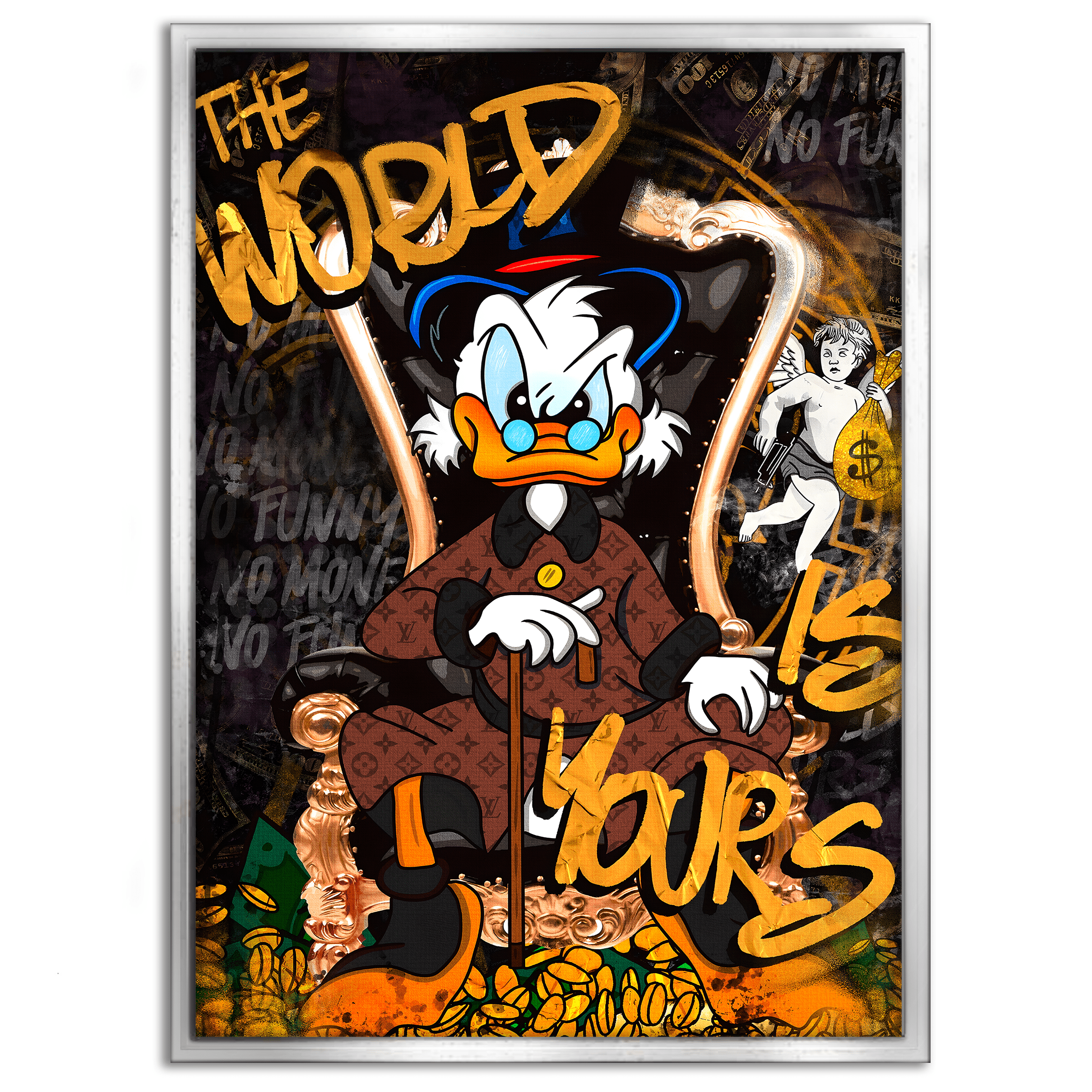 The World is yours - Leinwandbild Pop Art / Motivation SimpleCanvas Canvas