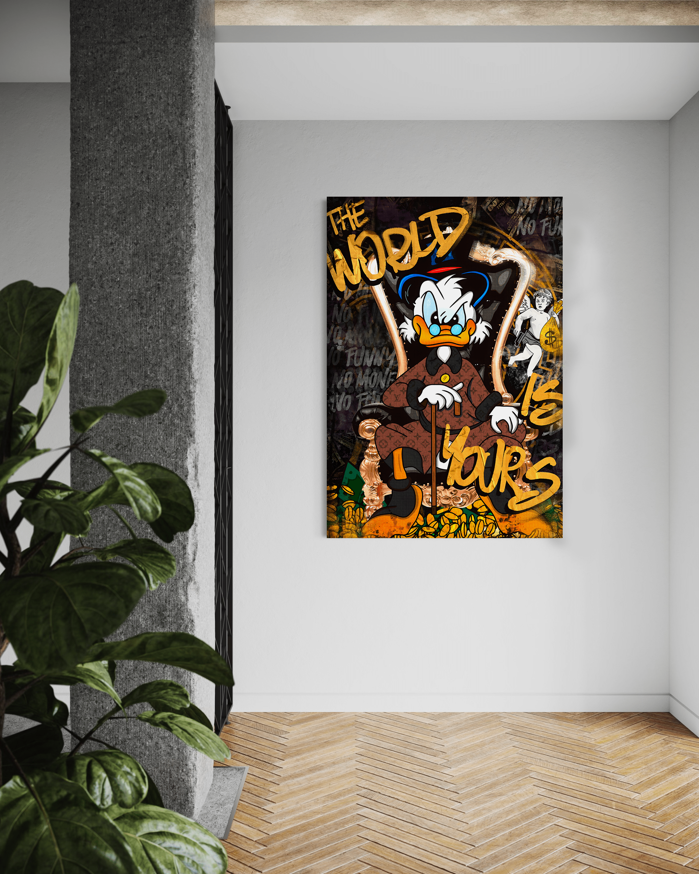 The World is yours - Leinwandbild Pop Art / Motivation SimpleCanvas Canvas