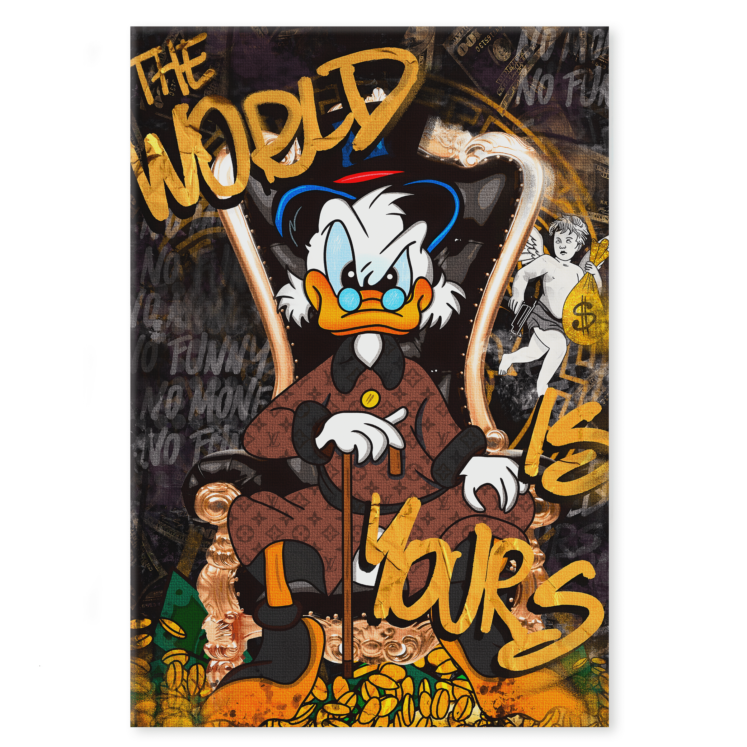 The World is yours - Leinwandbild Pop Art / Motivation SimpleCanvas Canvas