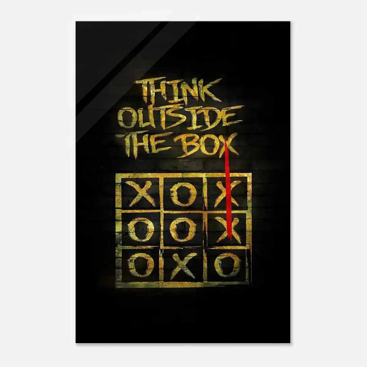 Think outside the Box - Leinwandbild Motivation SimpleCanvas Canvas