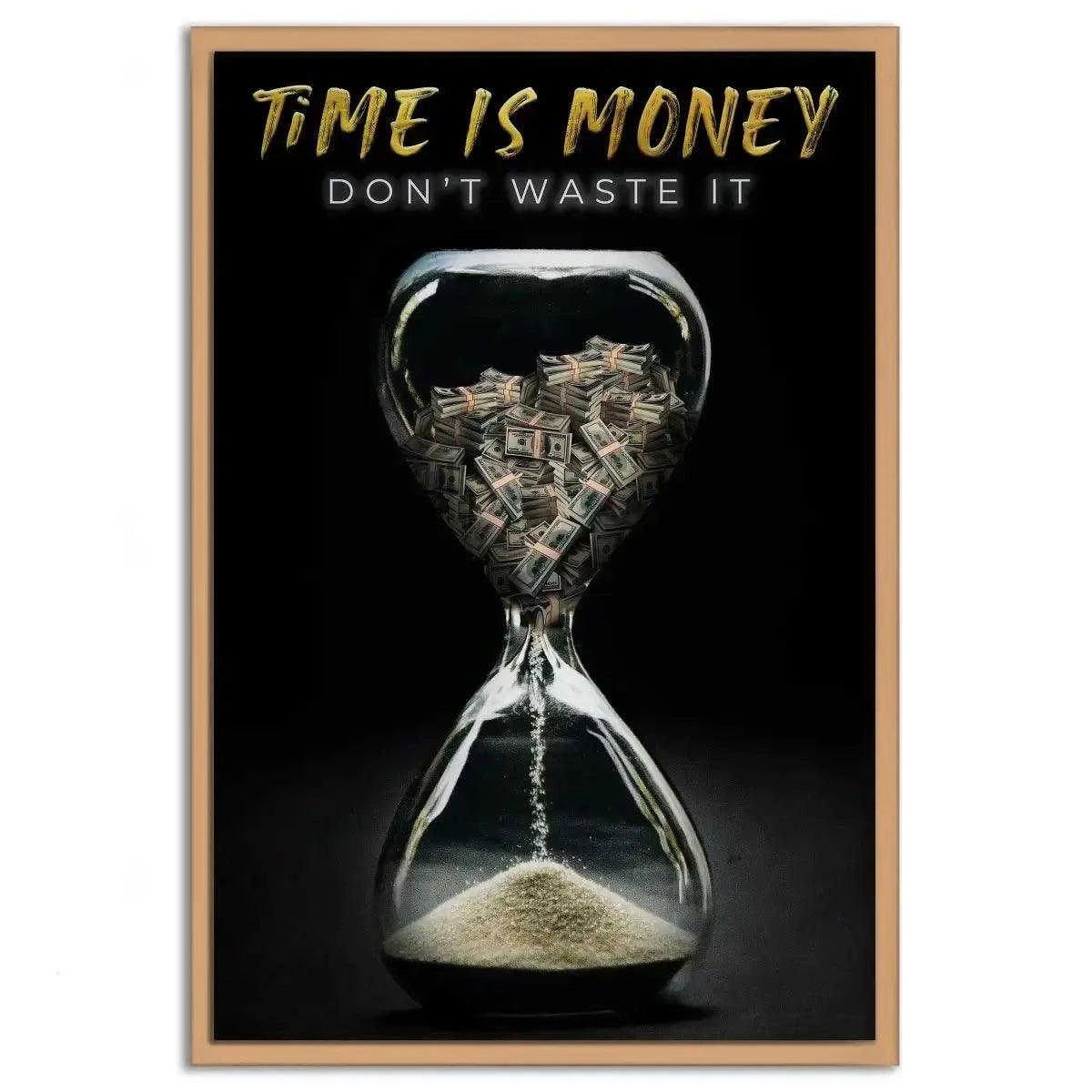 Time is money - Leinwandbild Motivation - - 120x160 cm 150x200 cm 20x30 cm 40x60 cm 60x90 cm 80x120 cm black canvas Common Areas in Educational Institutes Entrepreneurial Spaces Foto auf Leinwand Home Decor Inspirational Spaces leinwandbilder leinwandbilder motivation leinwanddeko luxury canvas mindset canvas motivation canvas motivation poster motivation wandbild motivational Office Decor Study Room Decor text time is money motivation time is money wallart wall art wandbilder