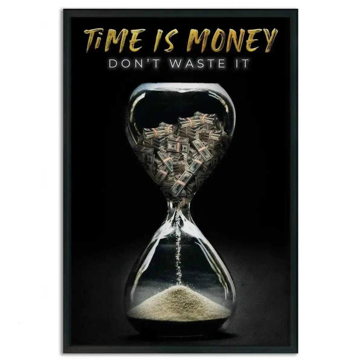 Time is money - Leinwandbild Motivation SimpleCanvas Canvas