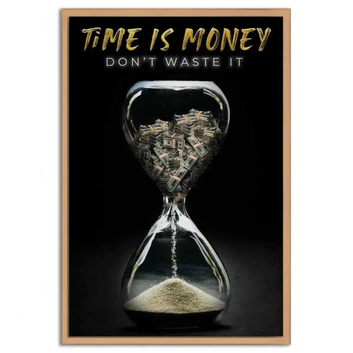Time is money - Leinwandbild Motivation SimpleCanvas Canvas