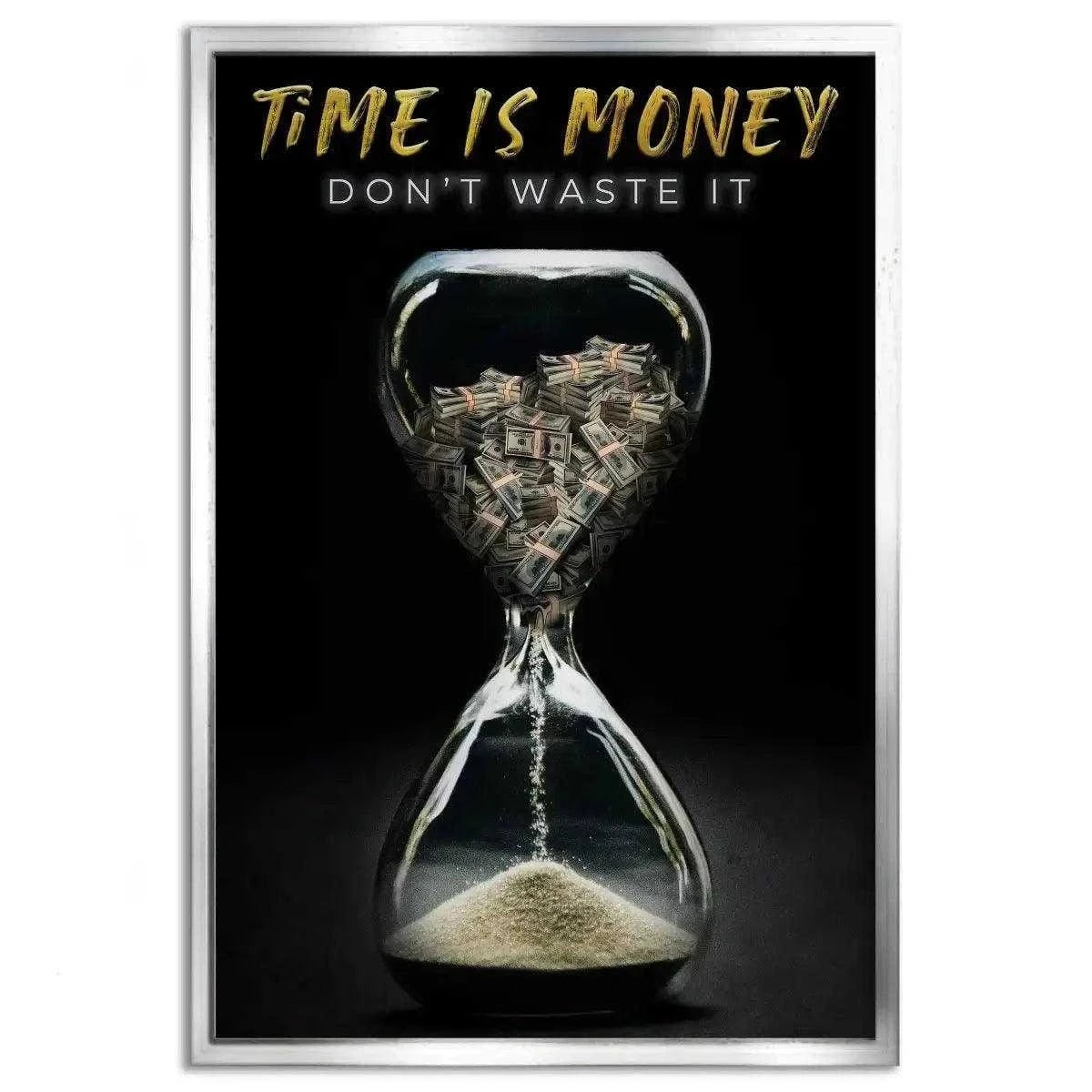 Time is money - Leinwandbild Motivation SimpleCanvas Canvas